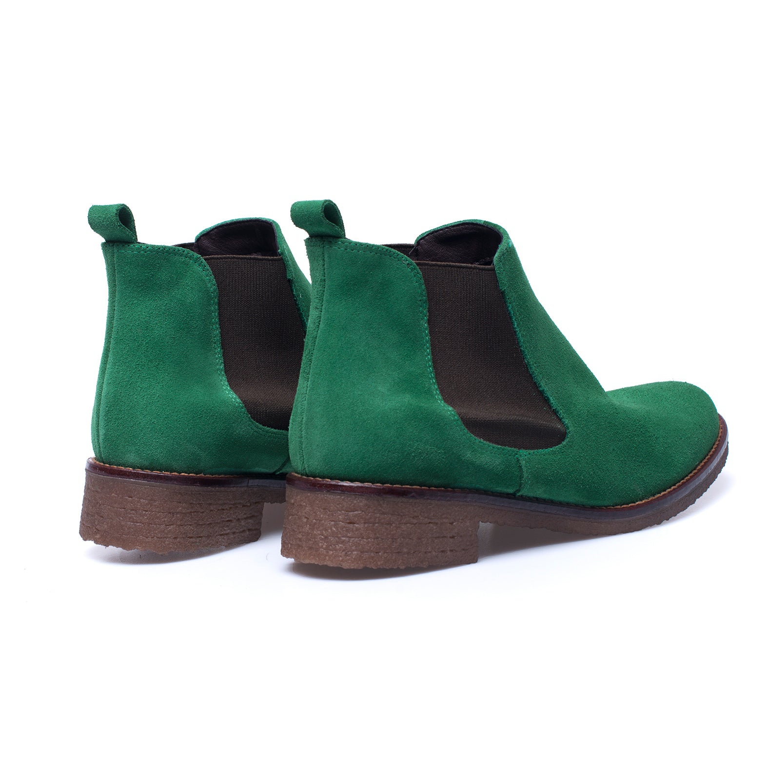 CHELSEA - Botines mujer chelsea de piel VERDE - Image 4