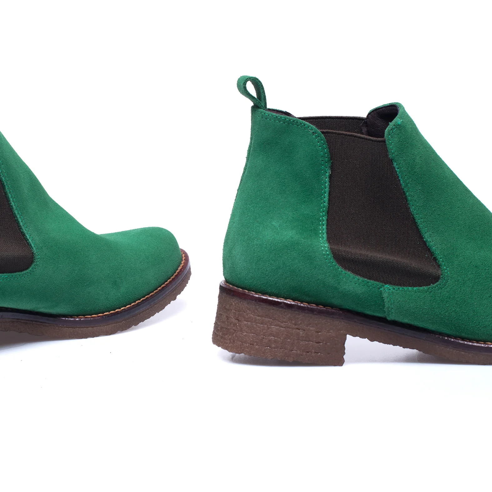 CHELSEA - Botines mujer chelsea de piel VERDE - Image 5