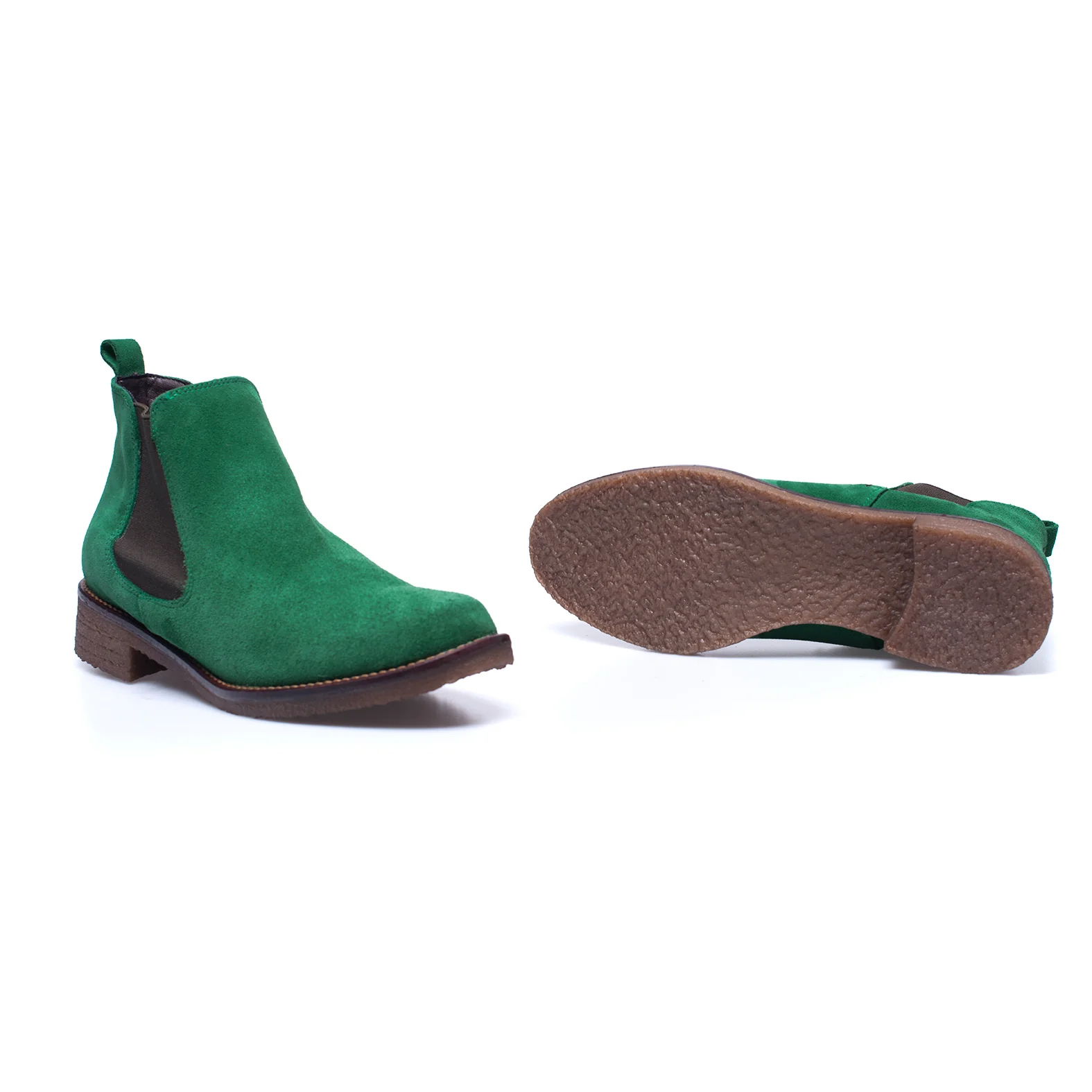 CHELSEA - Botines mujer chelsea de piel VERDE - Image 7