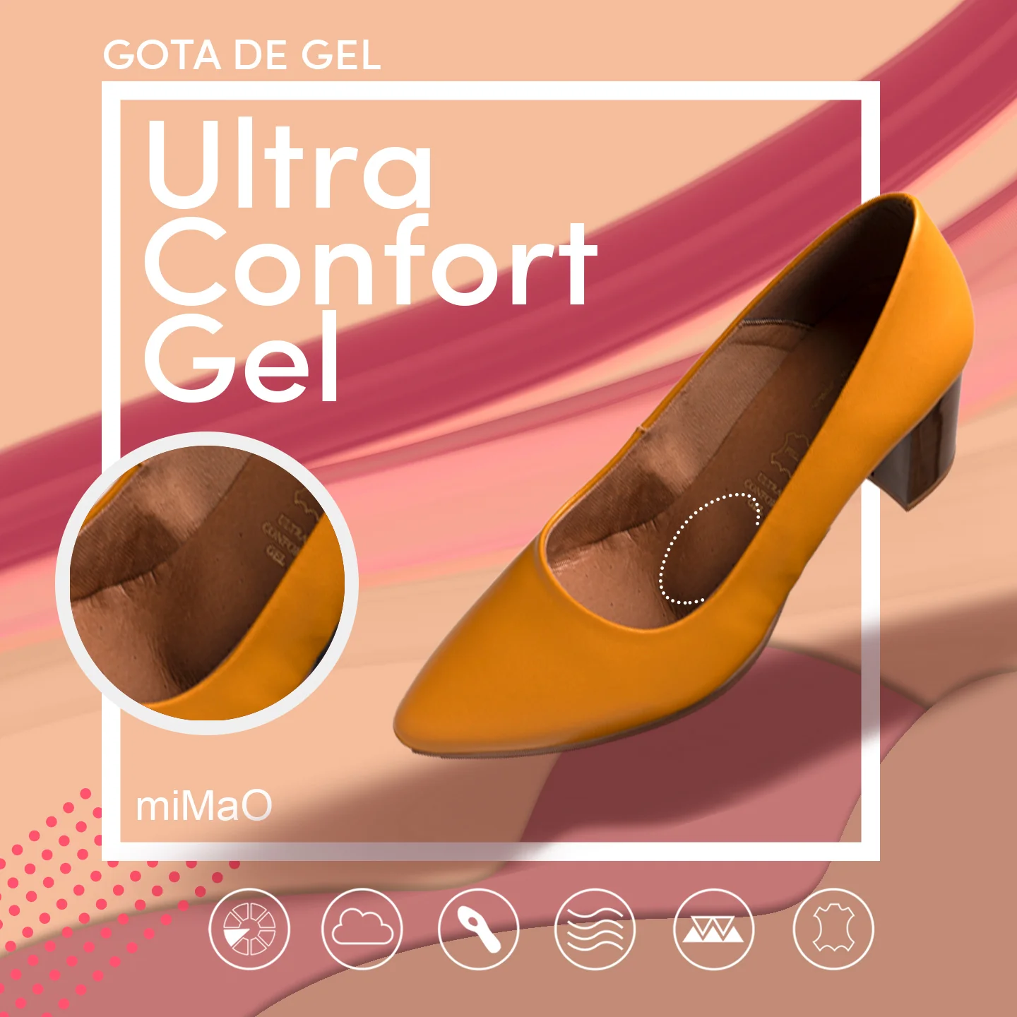 URBAN S SALON - Zapato MOSTAZA con tacón madera - Image 7