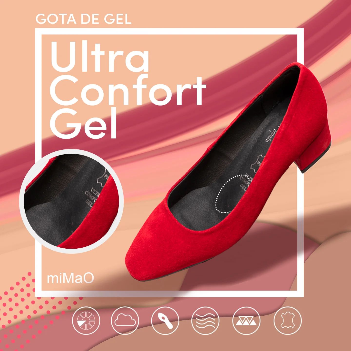 URBAN TREND - Zapato con puntera semi cuadrada MARRÓN - Image 6