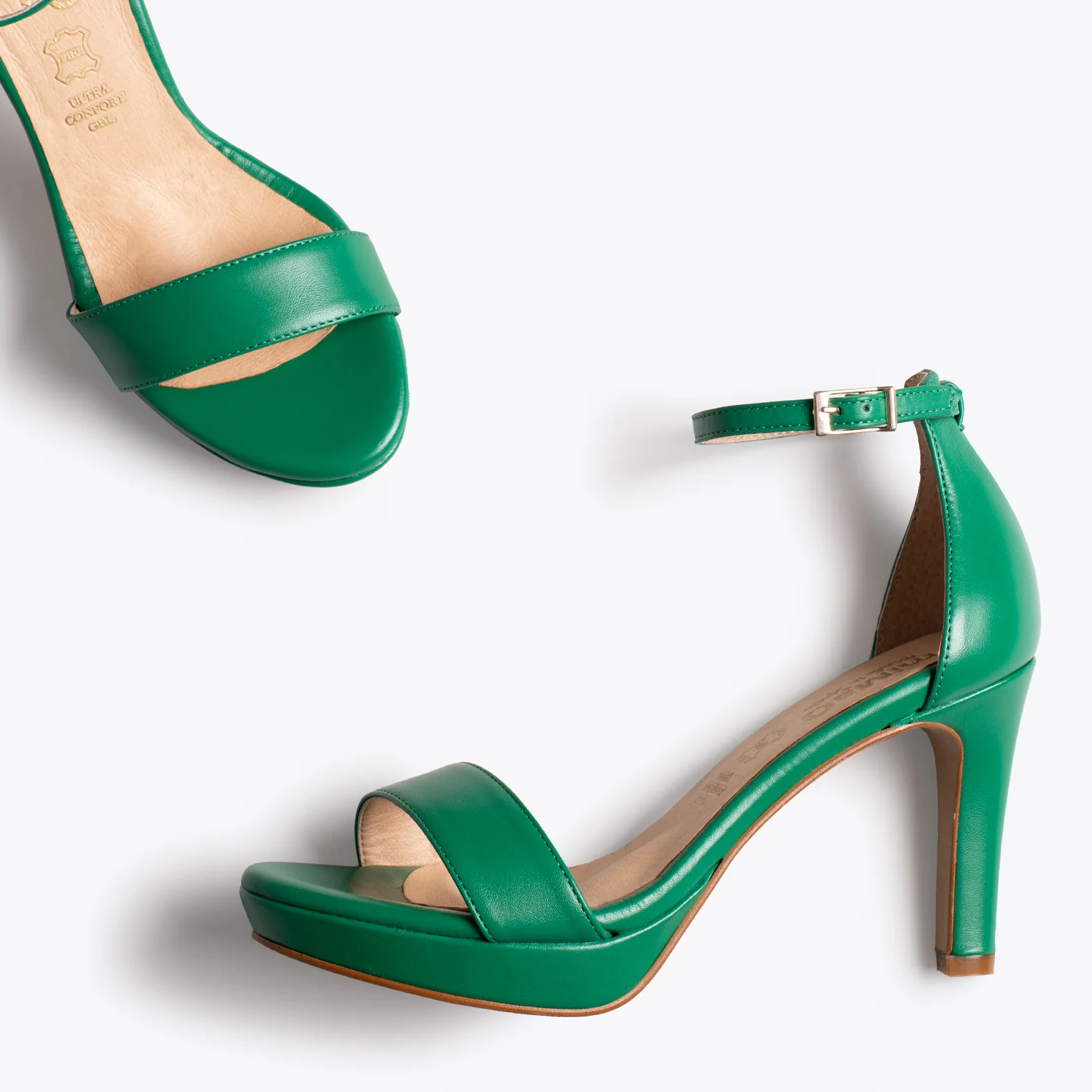 FIESTA Sandalia con plataforma elegante VERDE - Image 5