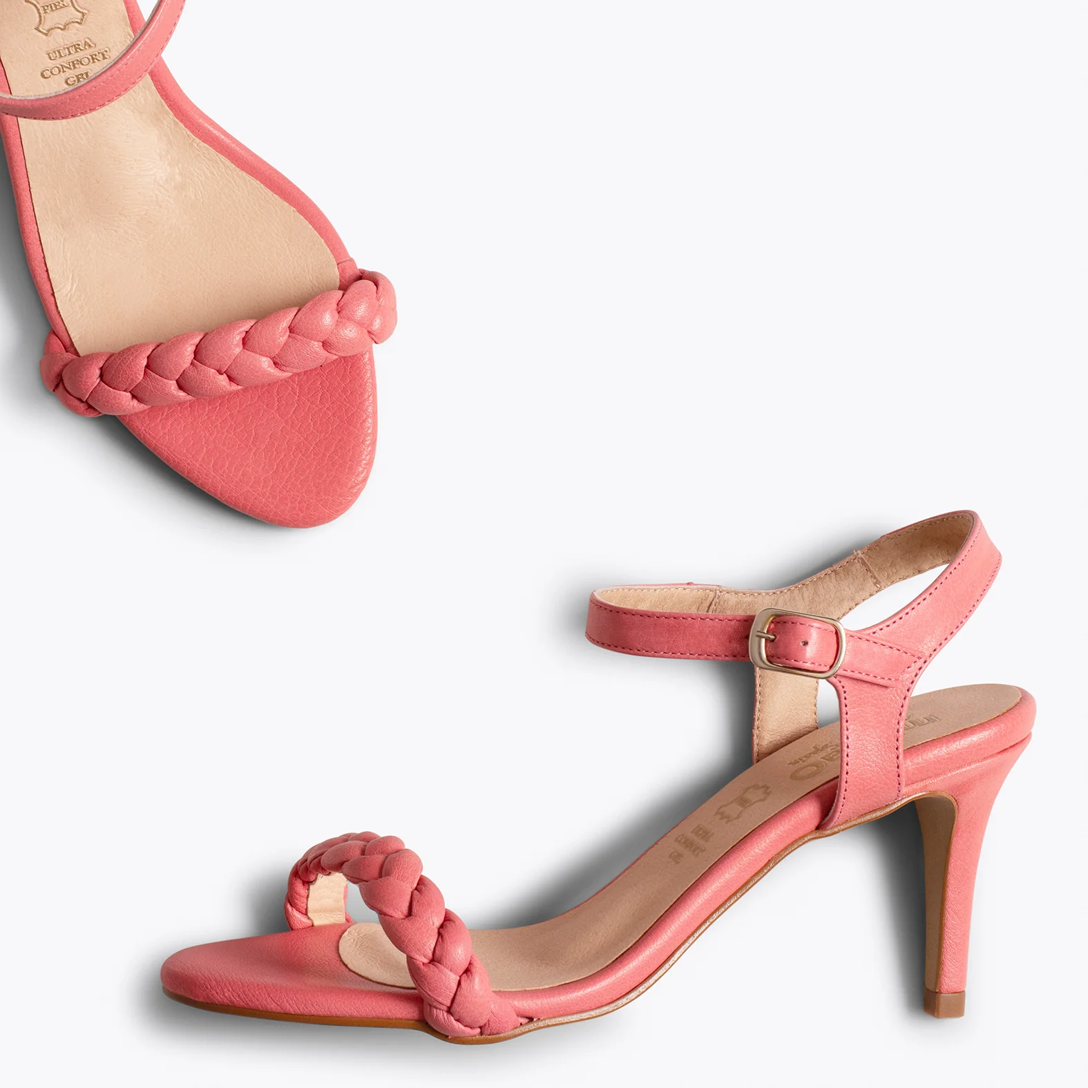 SUNSET Sandalias ROSAS de tacón de aguja elegantes - Image 6