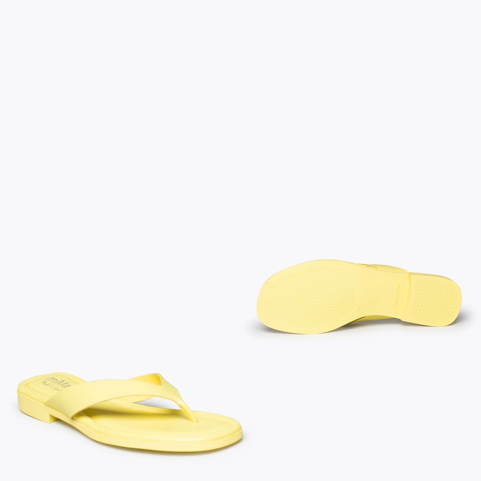 FLIP FLOP - Sandalias de dedo planas AMARILLAS - Image 4