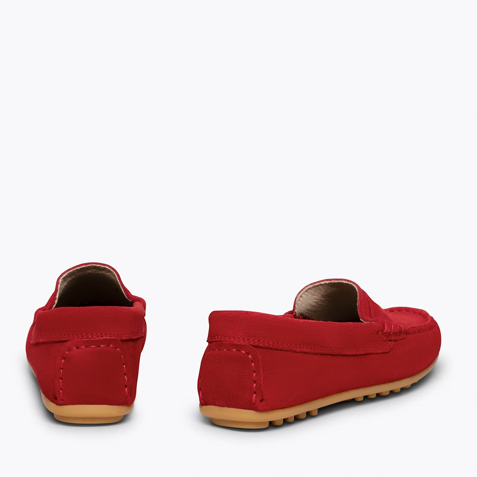 MOCASÍN Mocasines ROJOS para niños de piel - Image 4