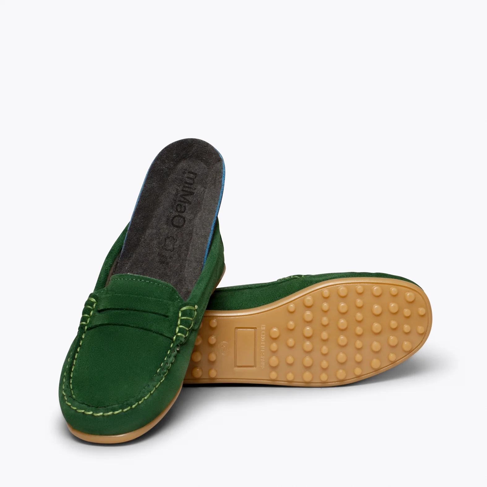 MOCASÍN Mocasines VERDES para niños de piel - Image 6