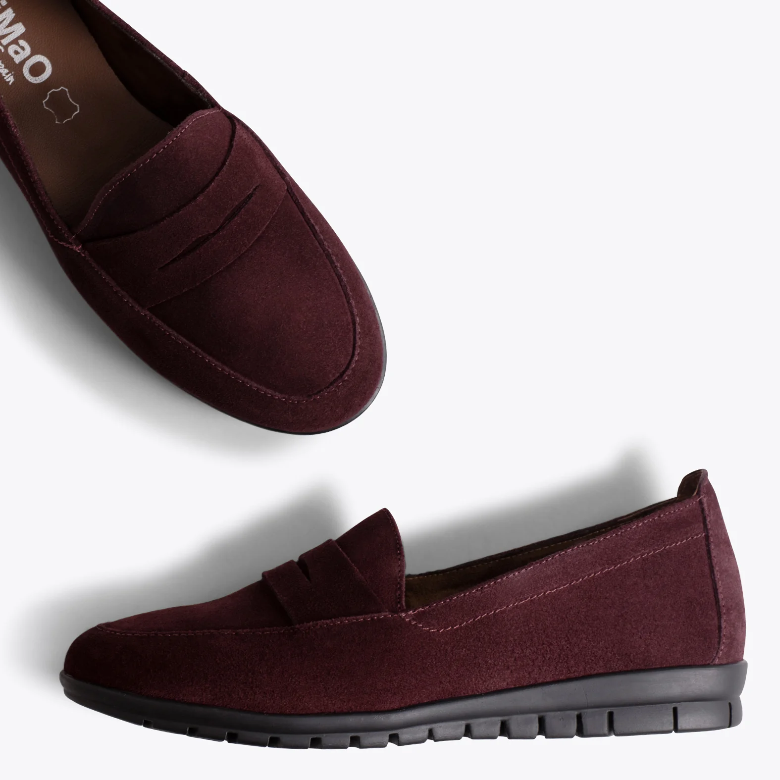 360 Mocasines de mujer con antifaz BURDEOS - Image 5