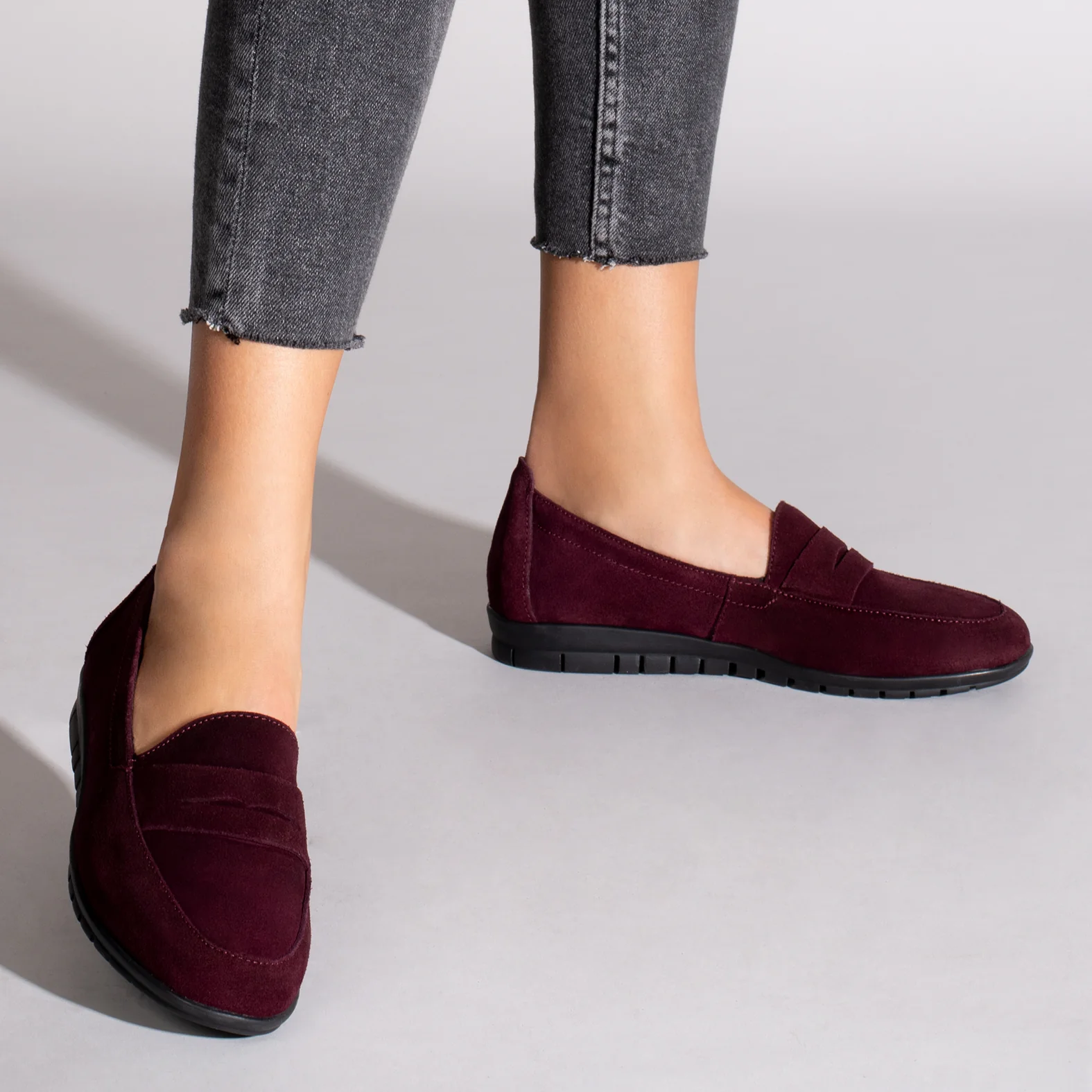 360 Mocasines de mujer con antifaz BURDEOS - Image 6