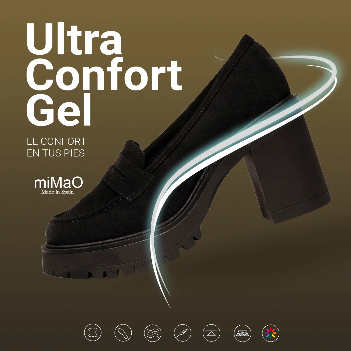 MOCASÍN TRACK Zapatos de tacón alto y plataforma ROSAS - Image 7