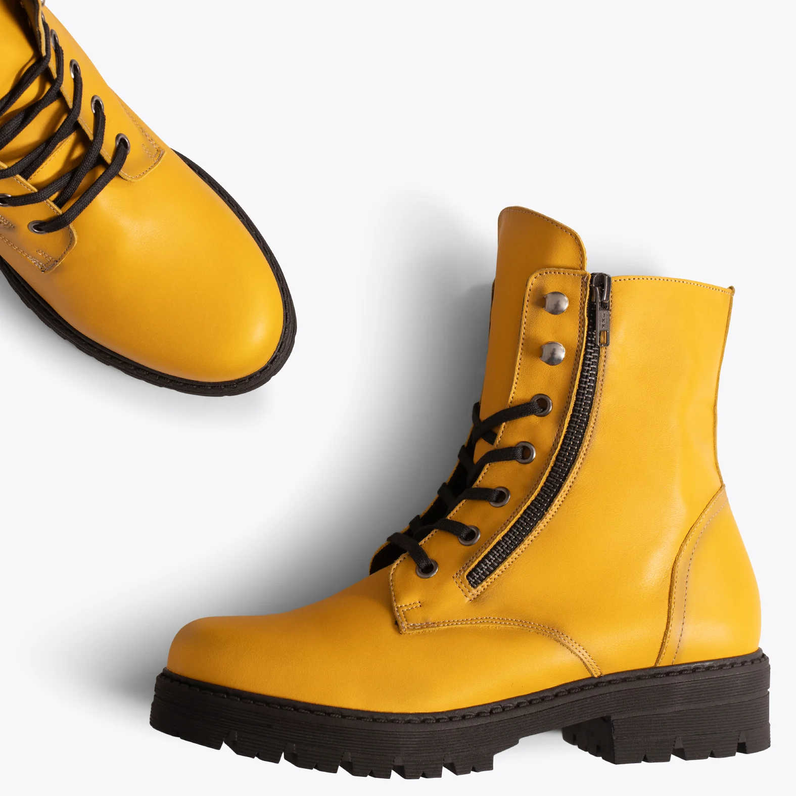 MILITAR - Botas militares de mujer AMARILLO - Image 5