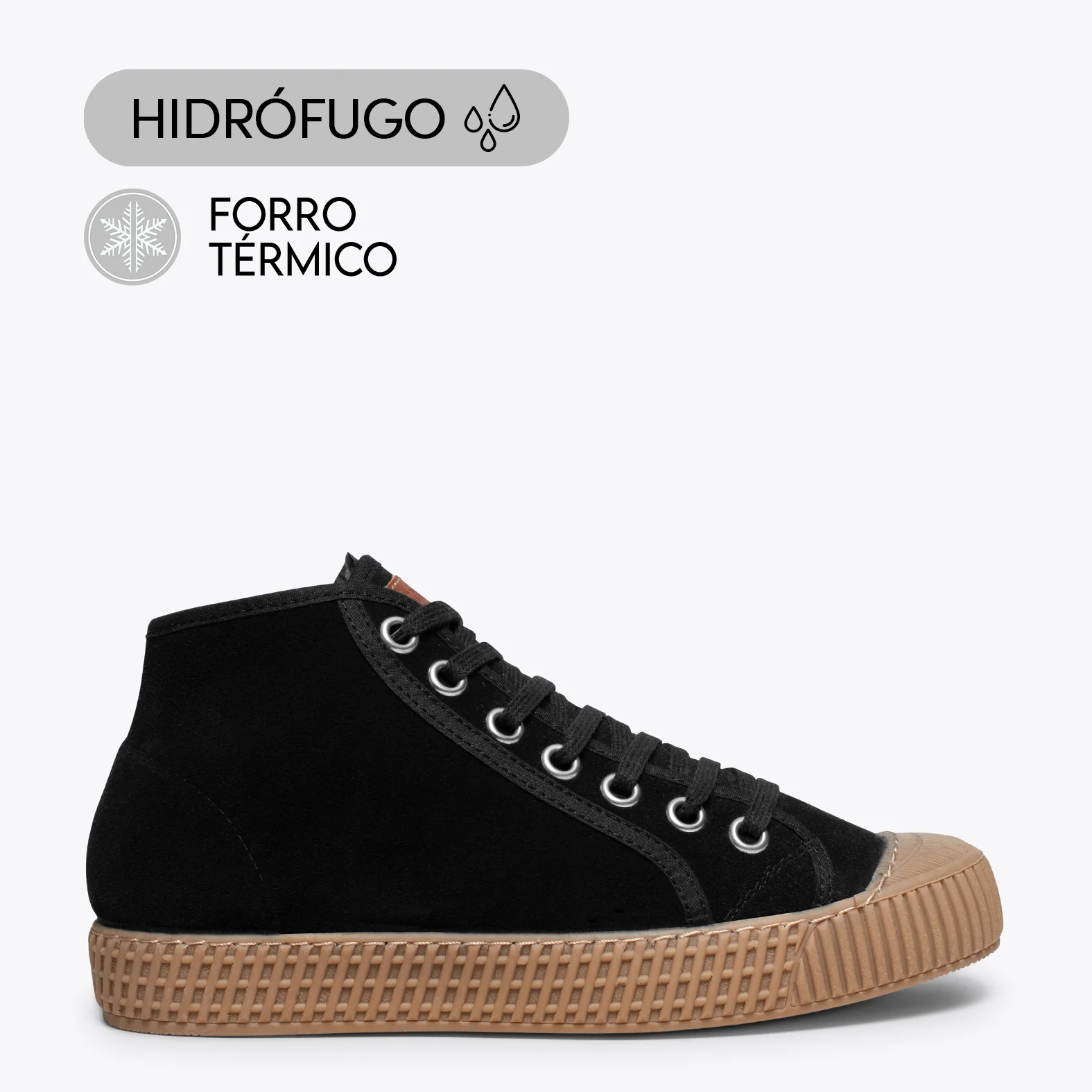 JUMP - Zapatillas de mujer Hidrófugas NEGRO