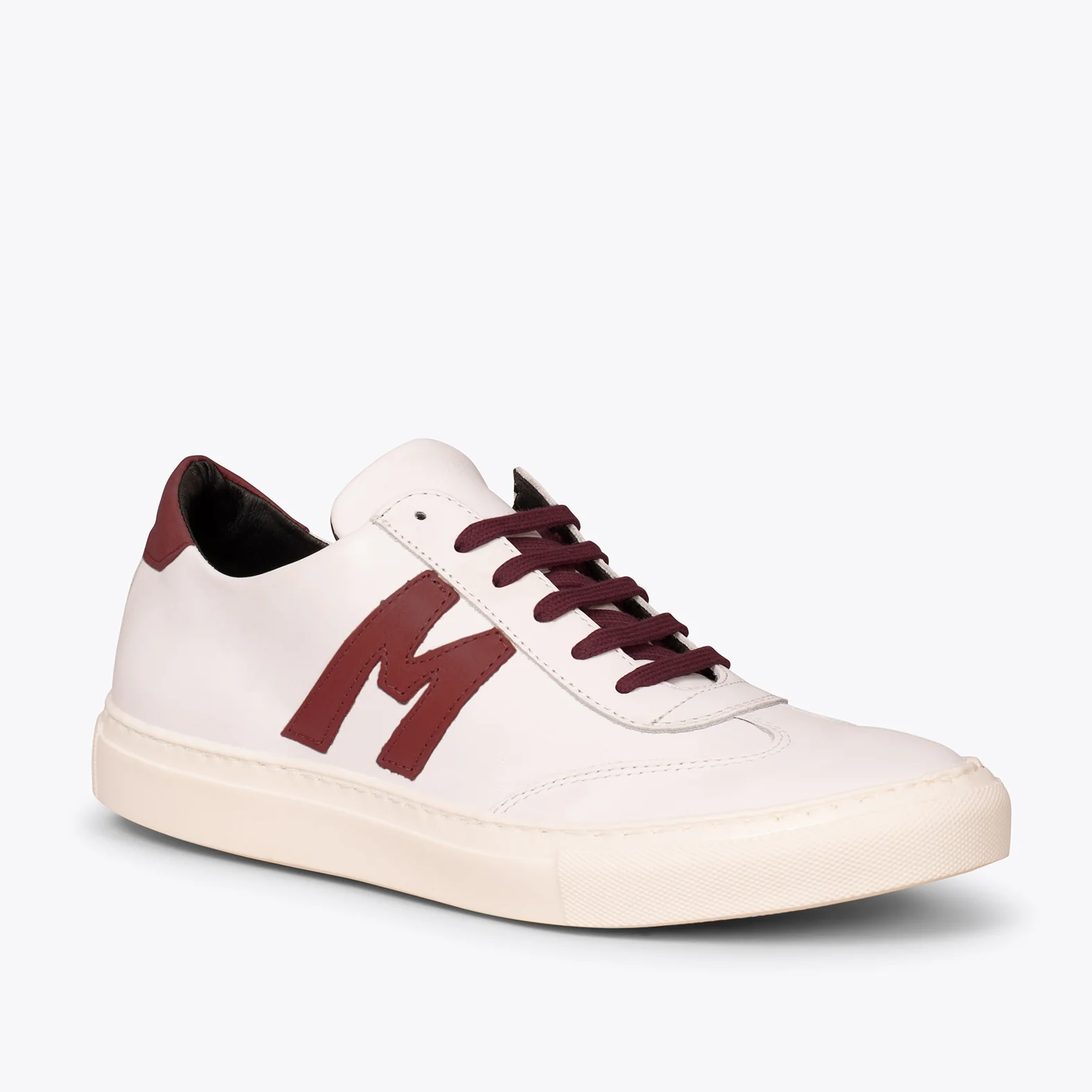 MÓNACO Zapatillas casual de hombre con logo en BURDEOS - Image 2