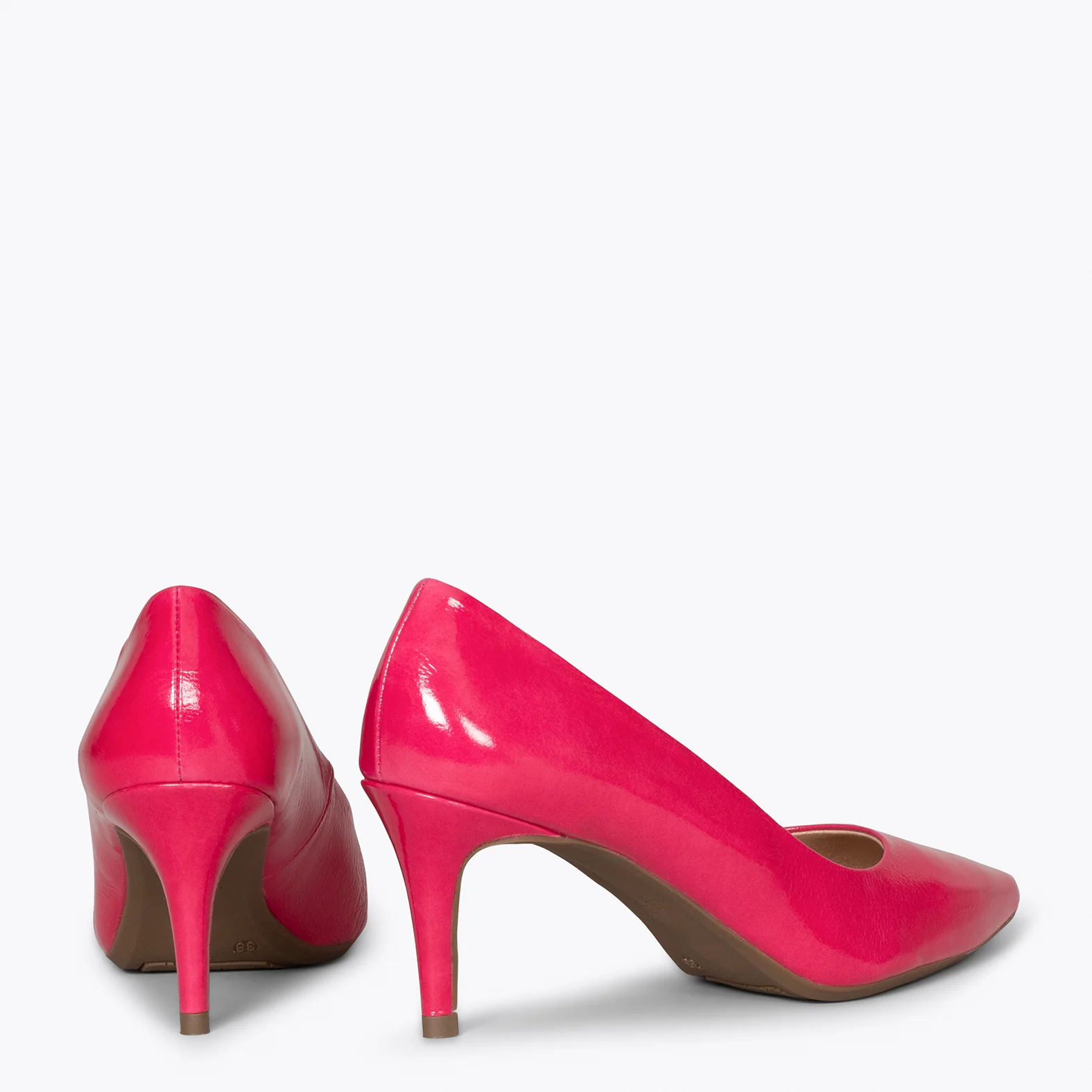 STILETTO - Zapatos de charol ROSA con tacón de aguja - Image 3