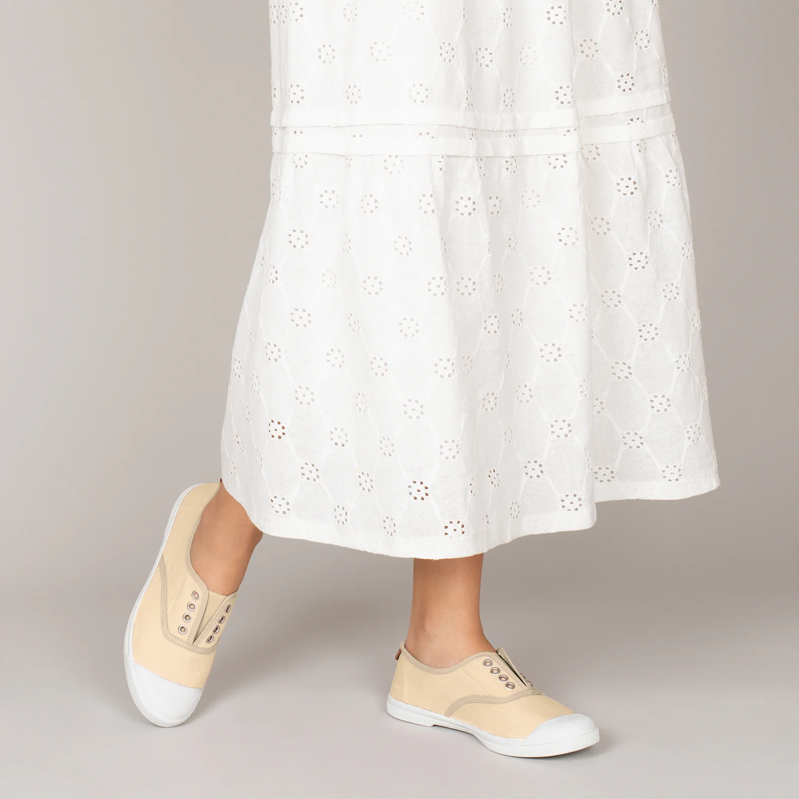 WAY - Zapatillas sin cordones de lona BEIGE - Image 6