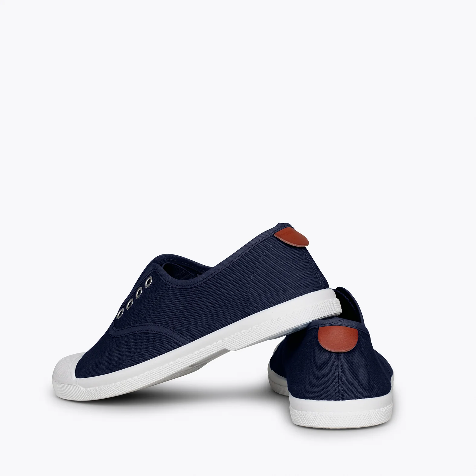 WAY - Zapatillas sin cordones de lona MARINO - Image 4