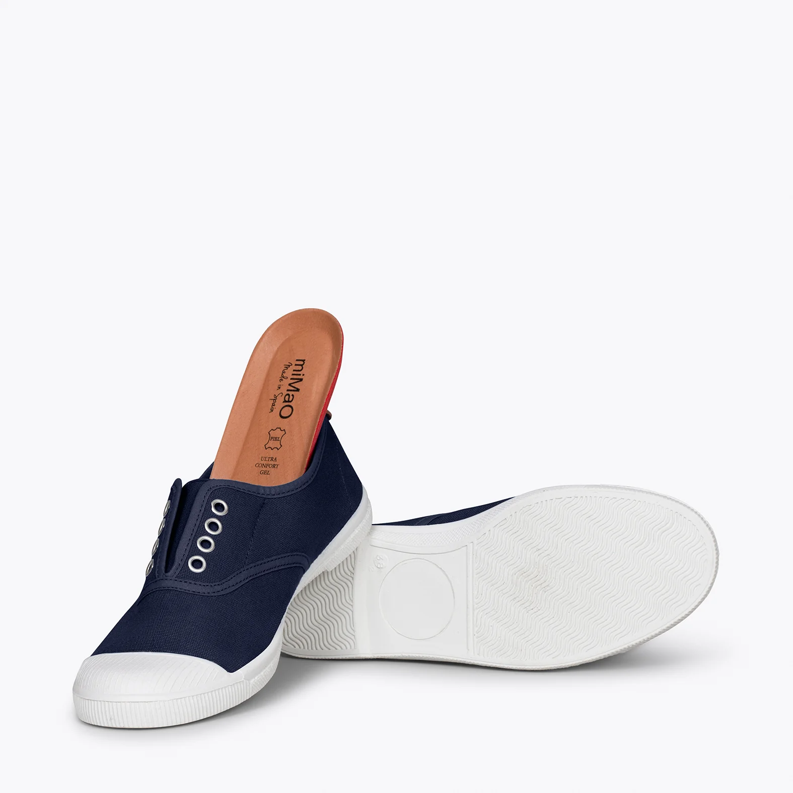 WAY - Zapatillas sin cordones de lona MARINO - Image 5