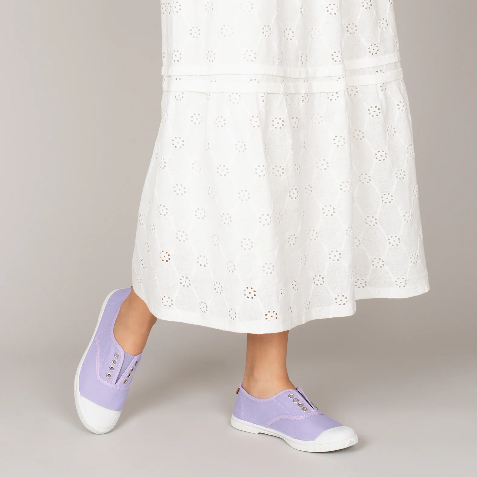 WAY - Zapatillas sin cordones de lona LILAS - Image 6