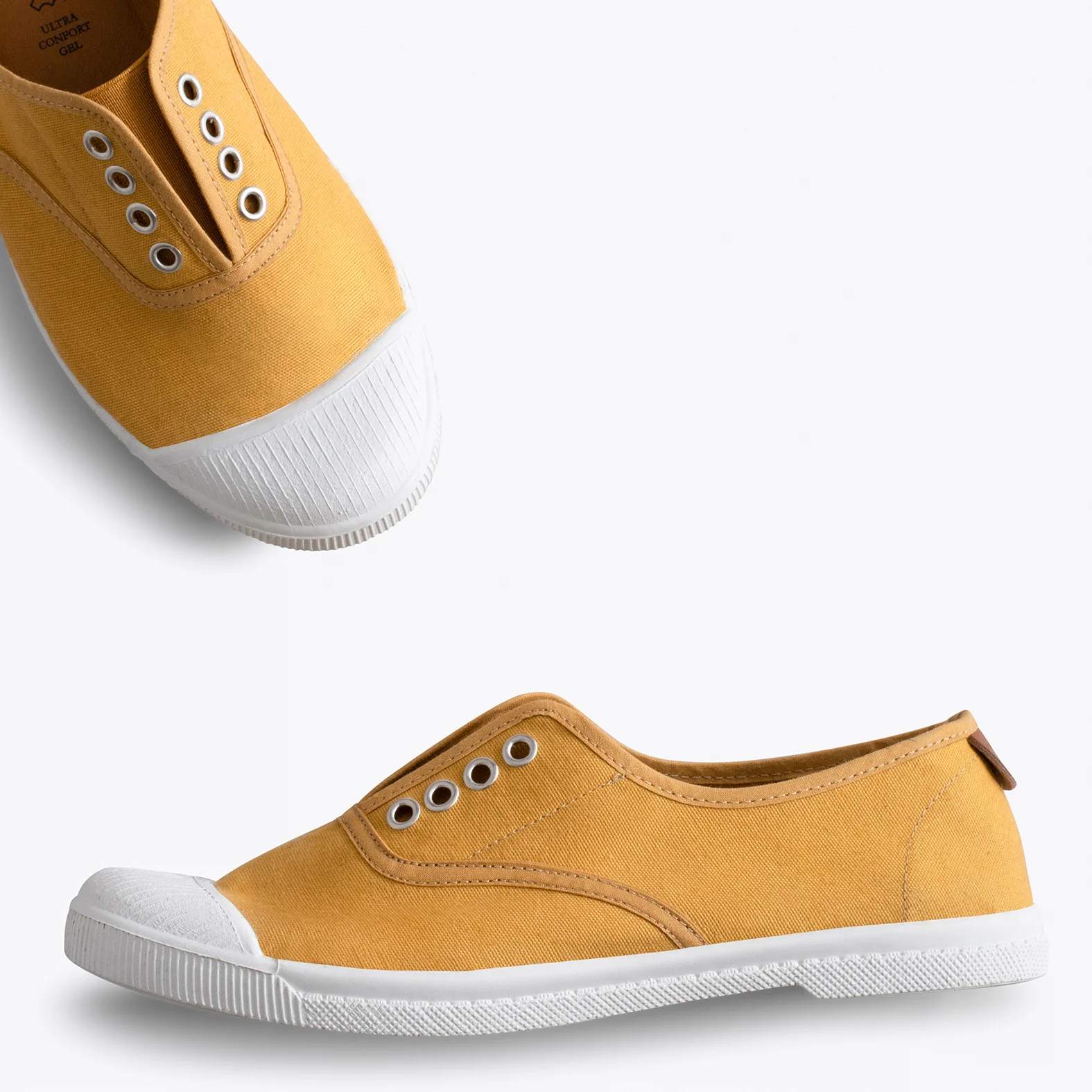WAY - Zapatillas sin cordones de lona MOSTAZA - Image 3