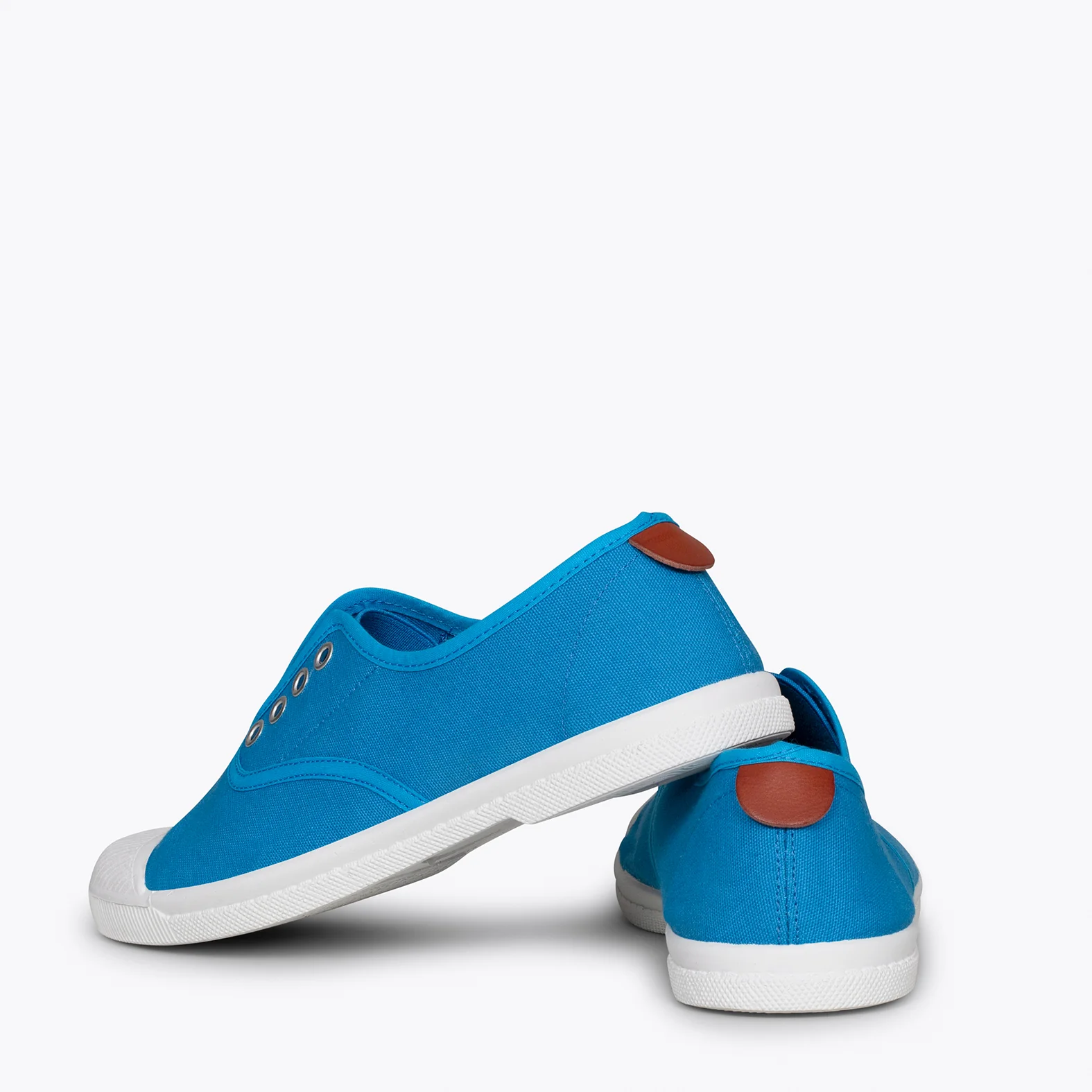 WAY - Zapatillas sin cordones de lona AZULES - Image 4
