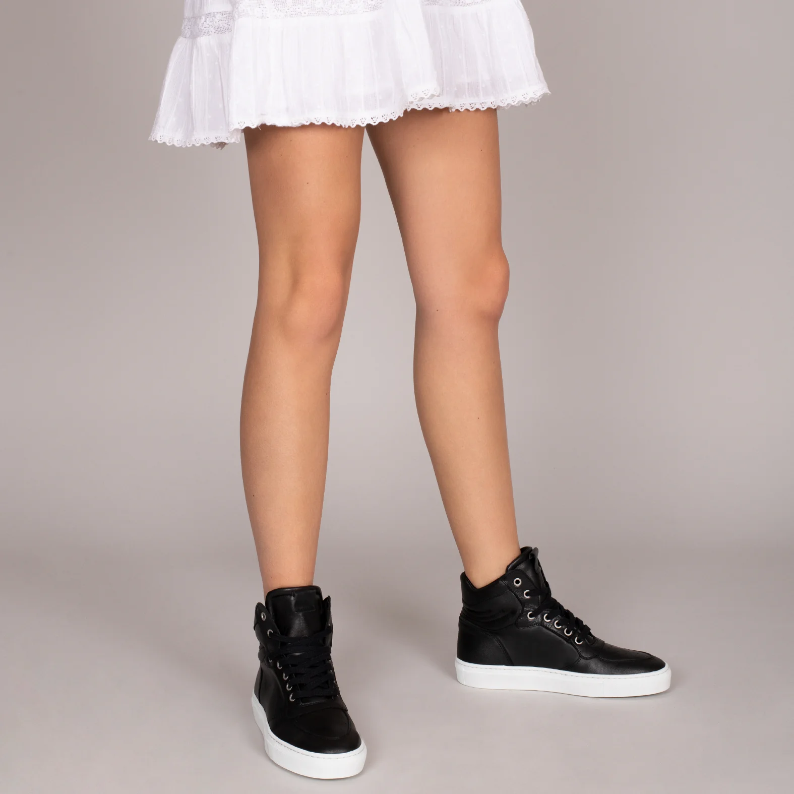 BASKET - Zapatillas altas de mujer NEGRO - Image 6