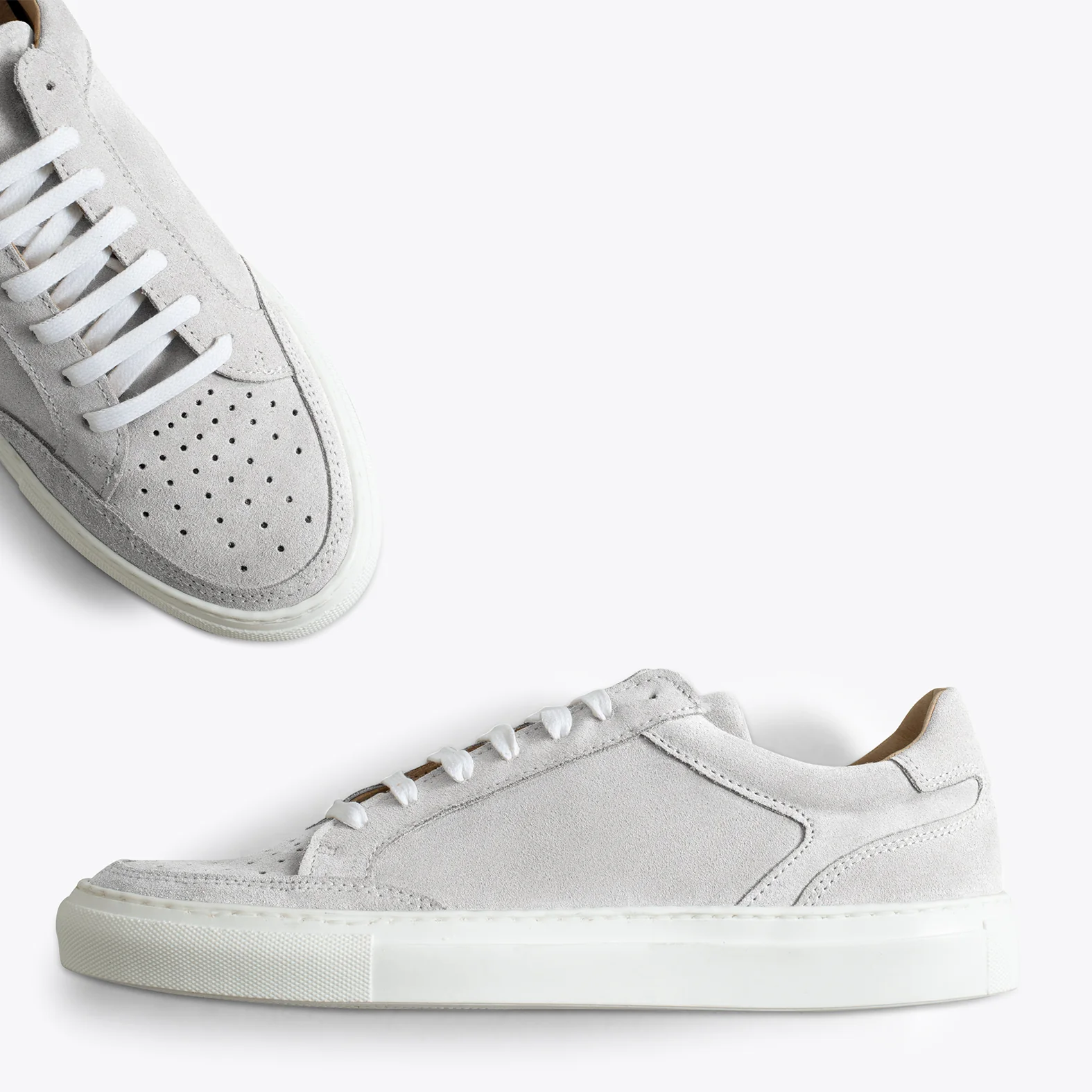 DUBLÍN Zapatillas de piel para hombre BLANCO - Image 3