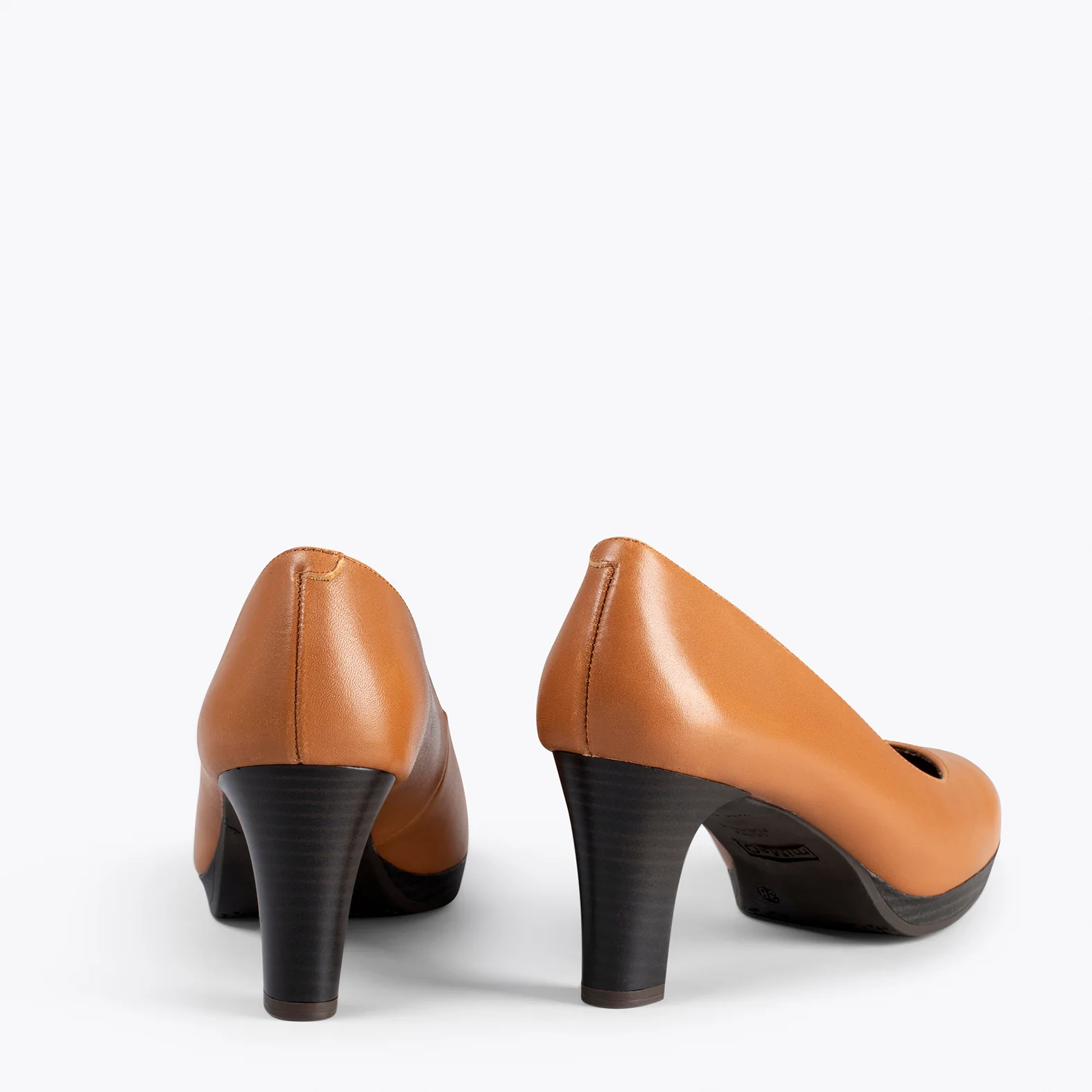 AZAFATA - Zapatos con tacón y plataforma CAMEL - Image 4