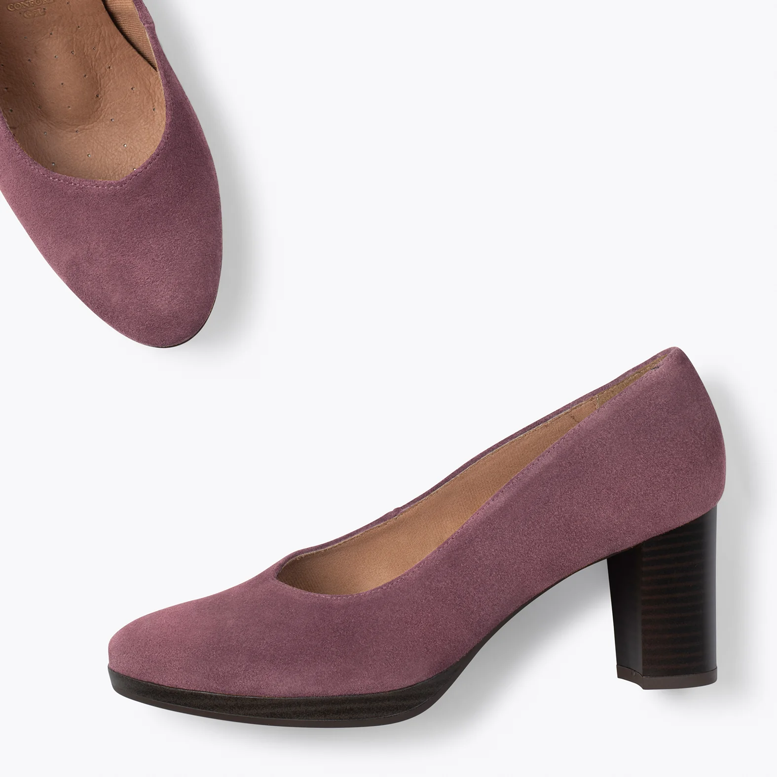 AZAFATA VINTAGE - Zapatos con tacón y plataforma CIRUELA - Image 3