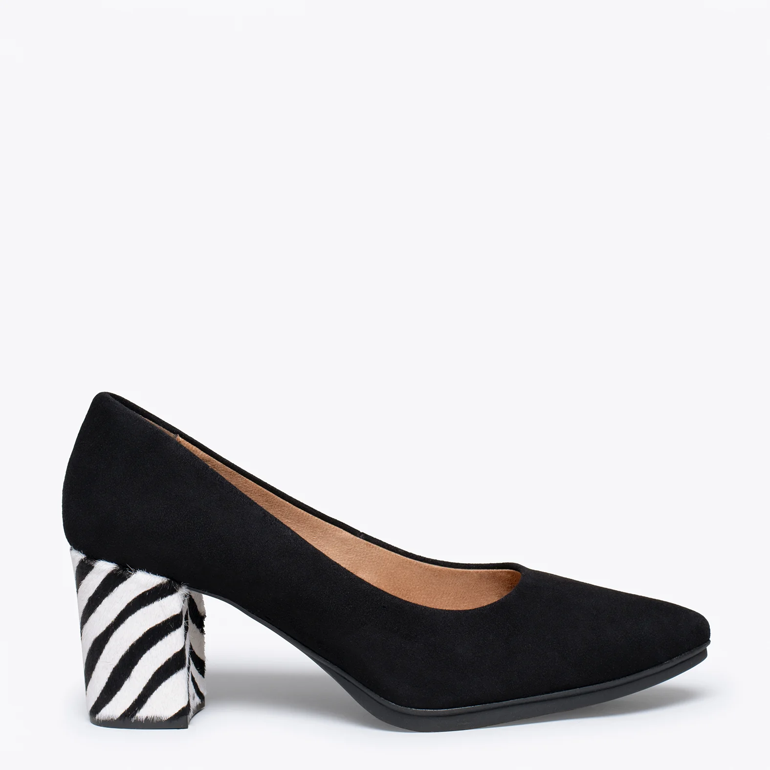 URBAN S WILD - Zapatos negros de tacón Animal Print CEBRA