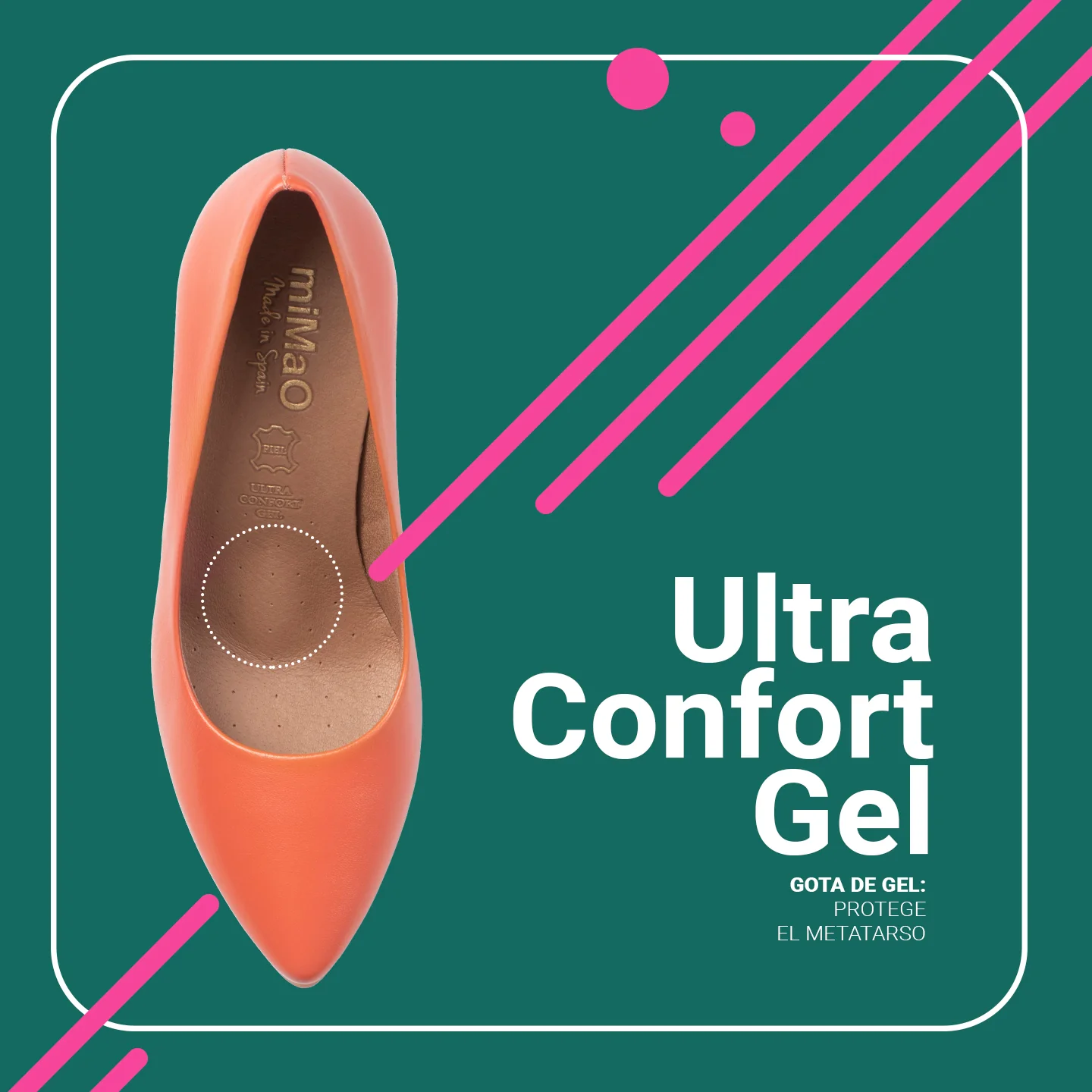 URBAN S SALON – Zapatos de tacón medio de napa NEGRO - Image 7