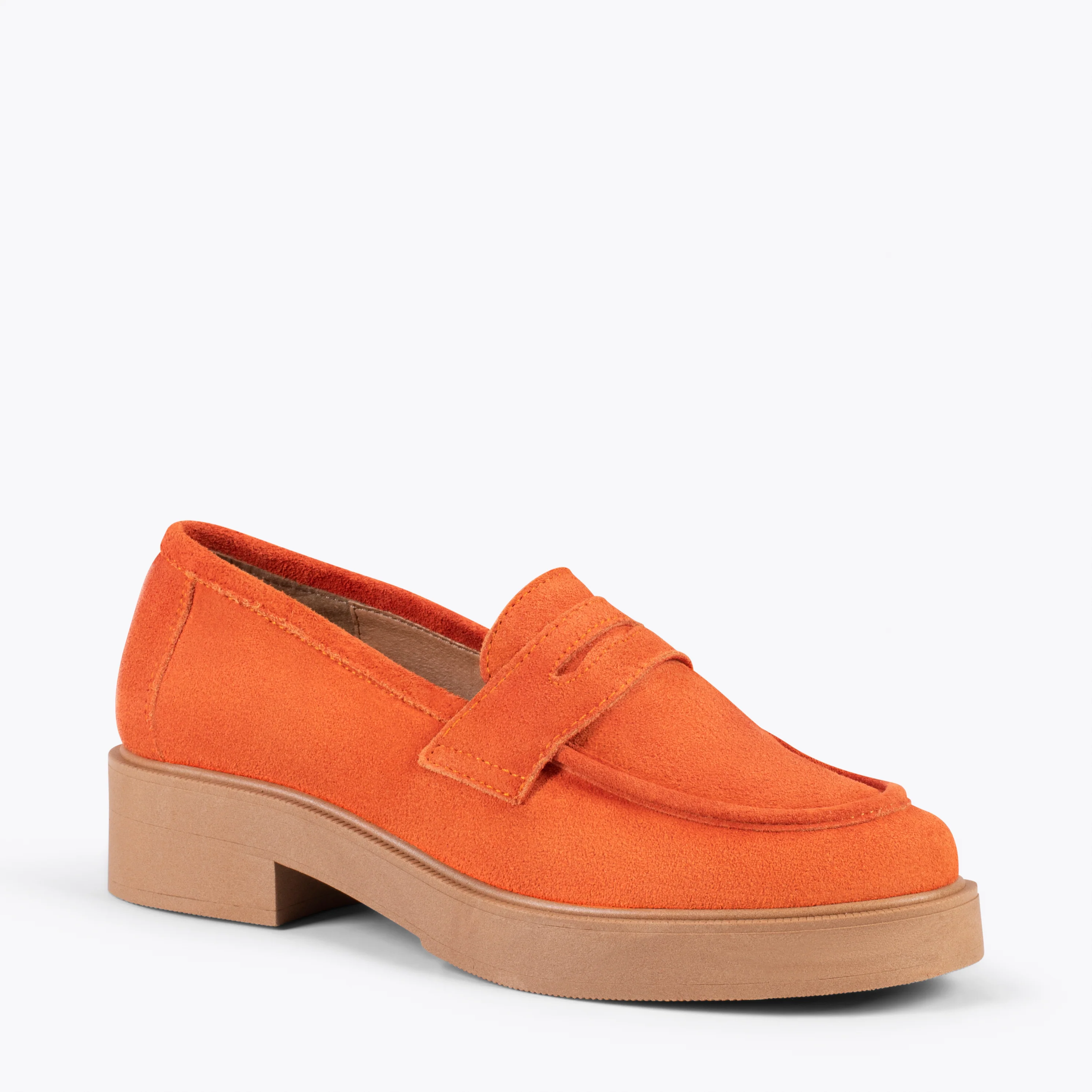 CASUAL - Mocasines básicos con antifaz NARANJA - Image 2