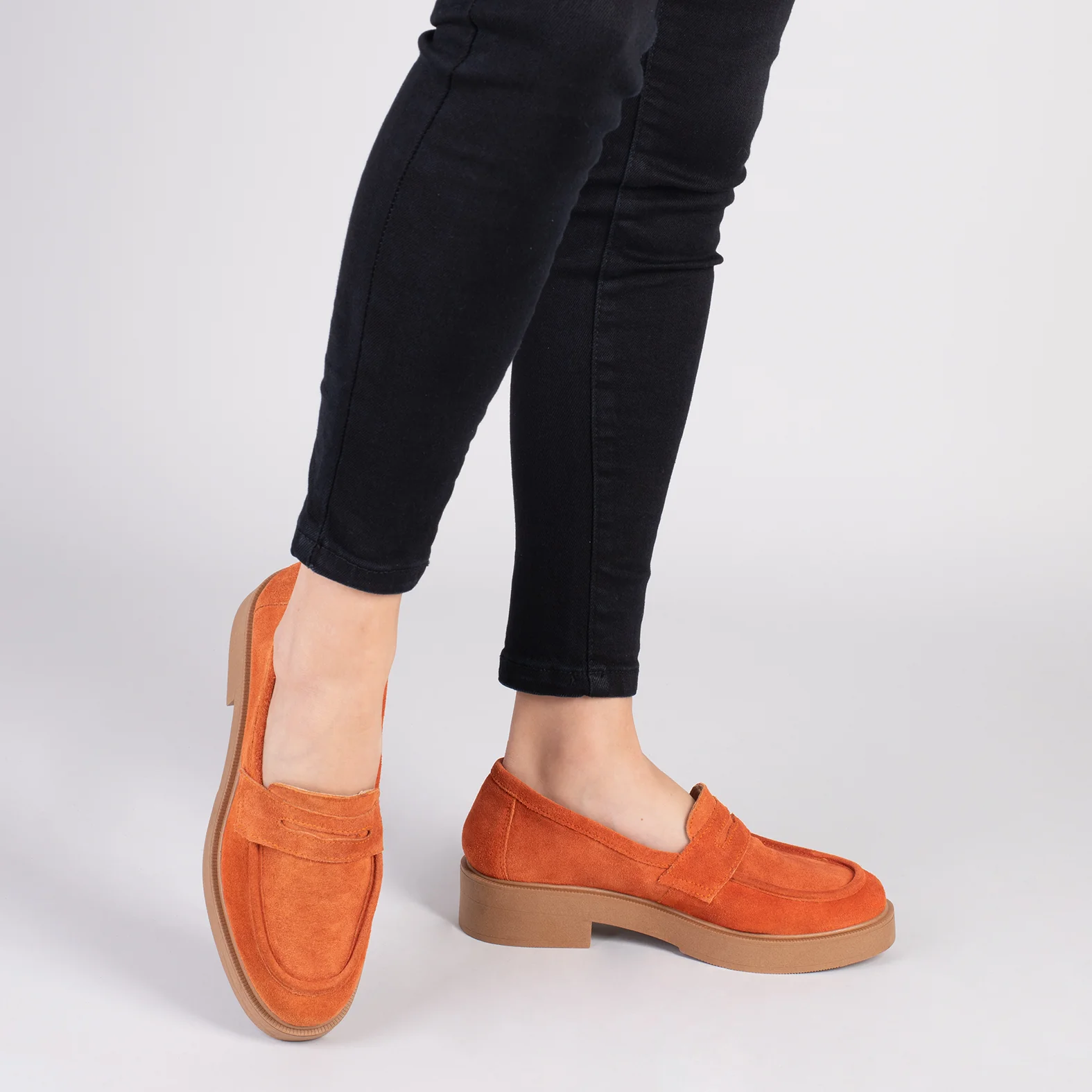 CASUAL - Mocasines básicos con antifaz NARANJA - Image 6