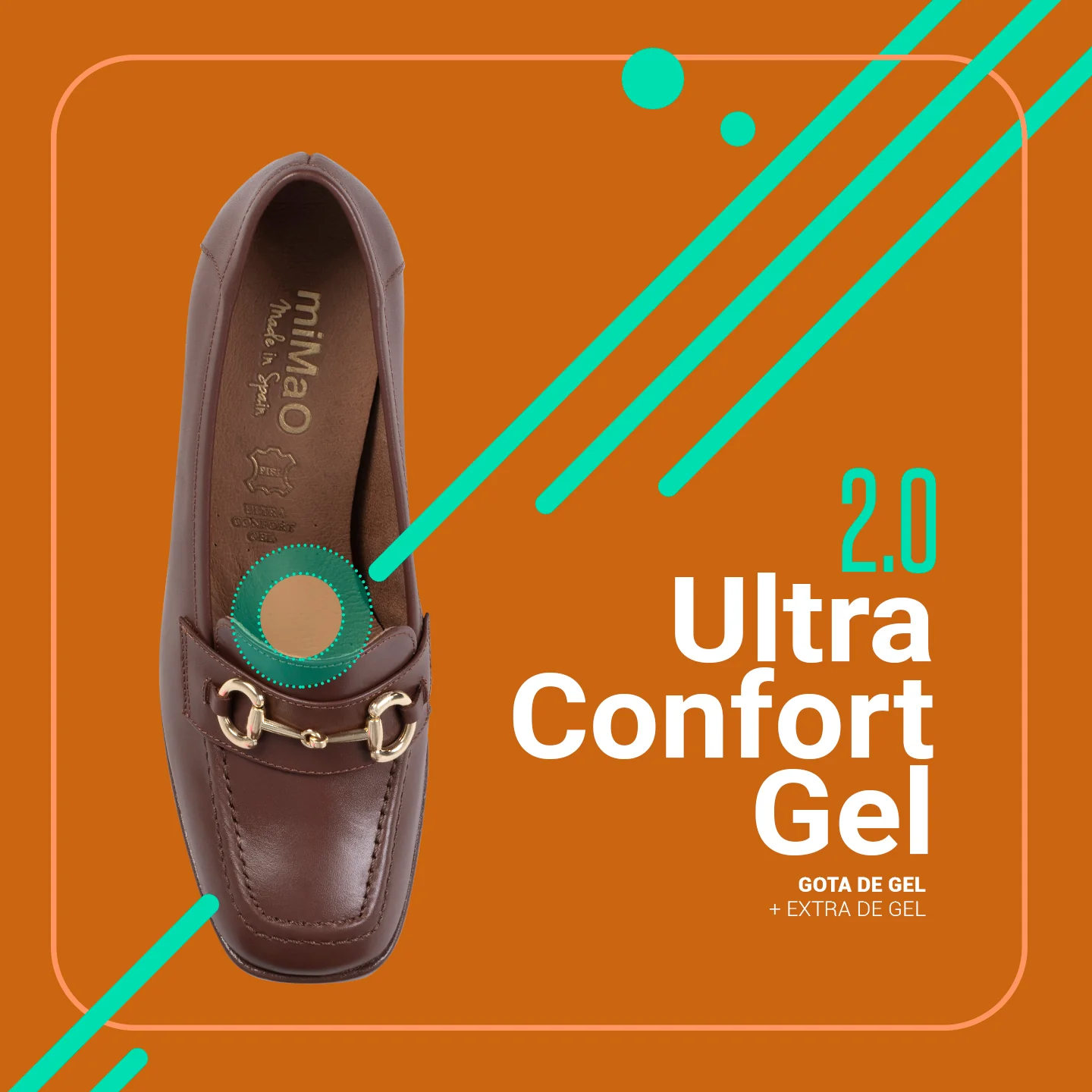ANNETTE – Mocasines de mujer con tacón y plataforma CAMEL - Image 7