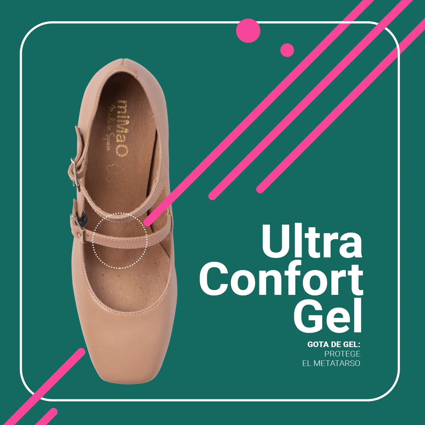 FEBRIS – Zapatos de napa con tiras NUDE - Image 7