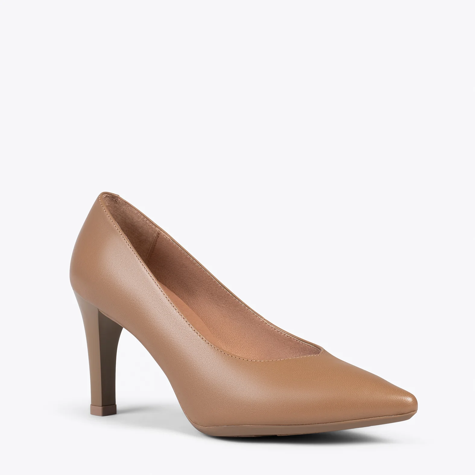 GLAM - Zapatos elegantes de tacón alto CAMEL - Image 2