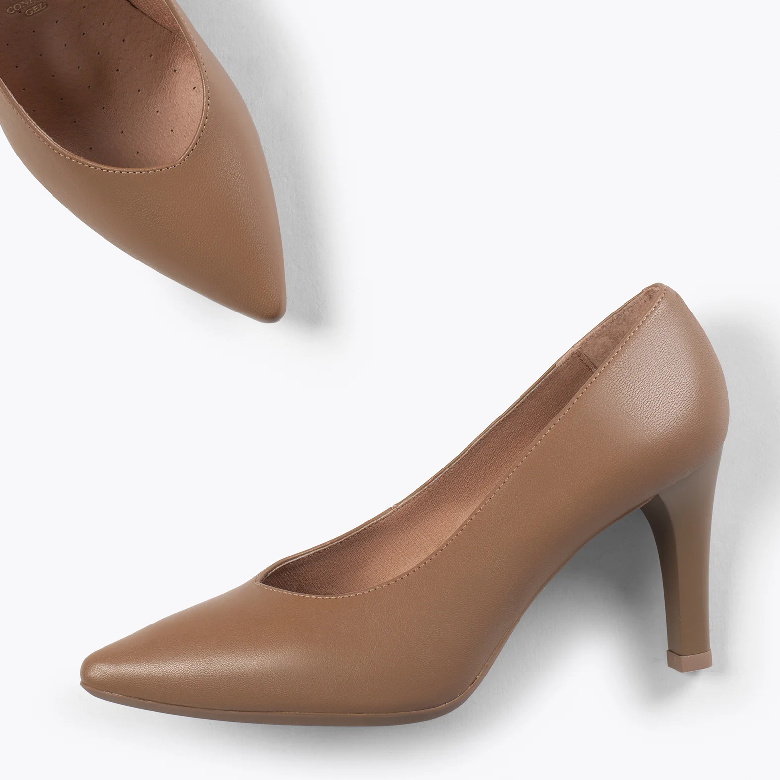 GLAM - Zapatos elegantes de tacón alto CAMEL - Image 3