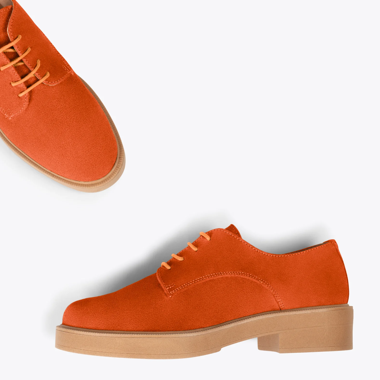 BLUCHER – Zapatos de cordones para mujer NARANJA - Image 3