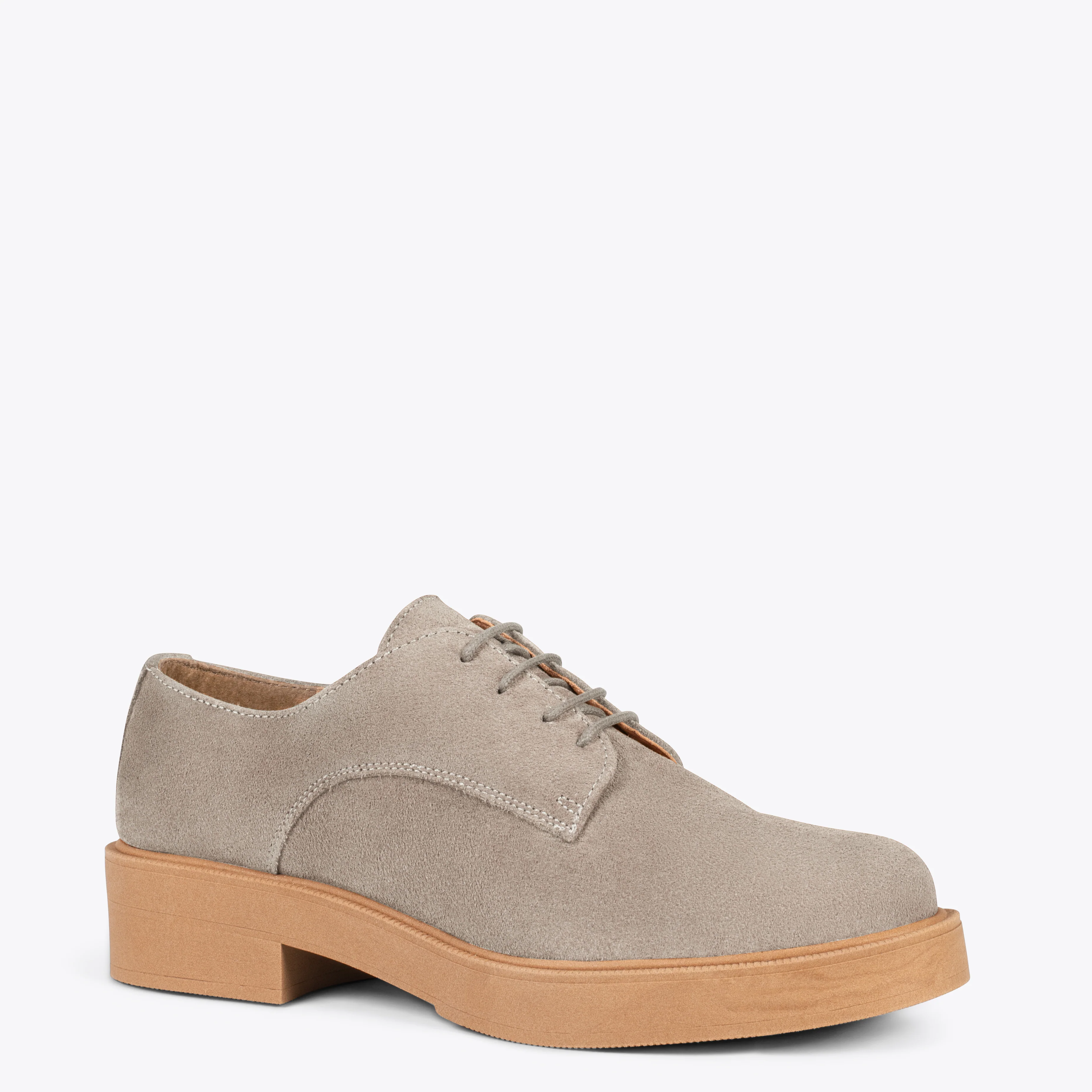 BLUCHER – Zapatos de cordones para mujer TAUPE - Image 2