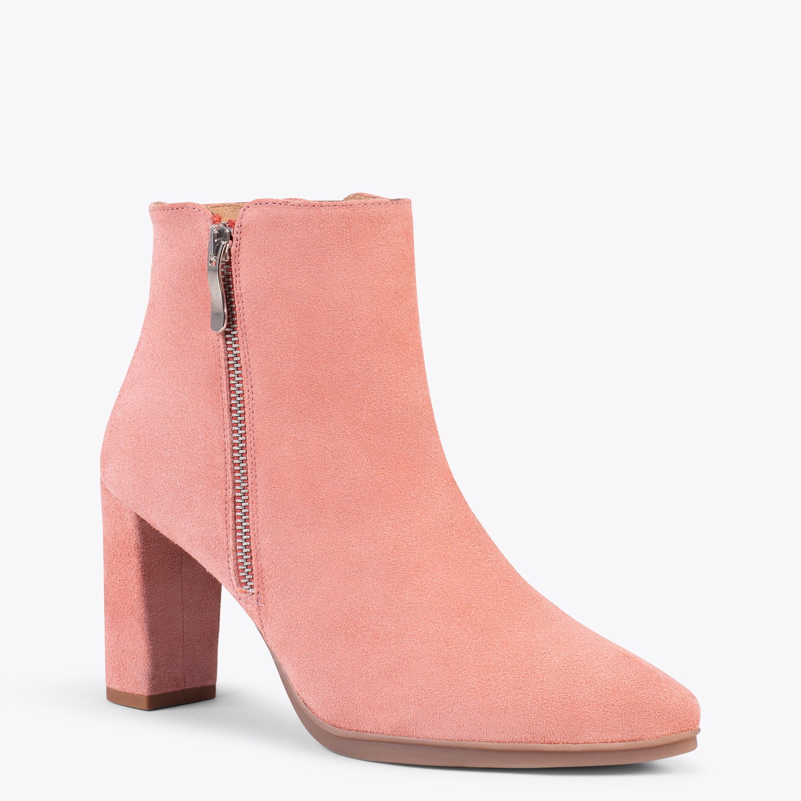 BOTÍN URBAN – Botines de tacón alto ROSA - Image 3