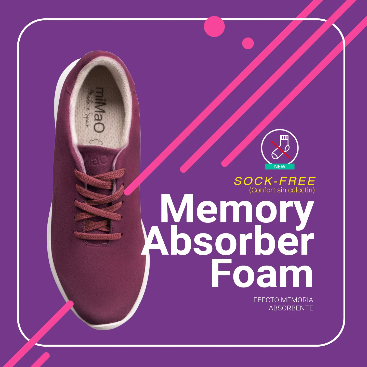 WALK – Zapatillas cómodas de mujer MORADO - Image 6