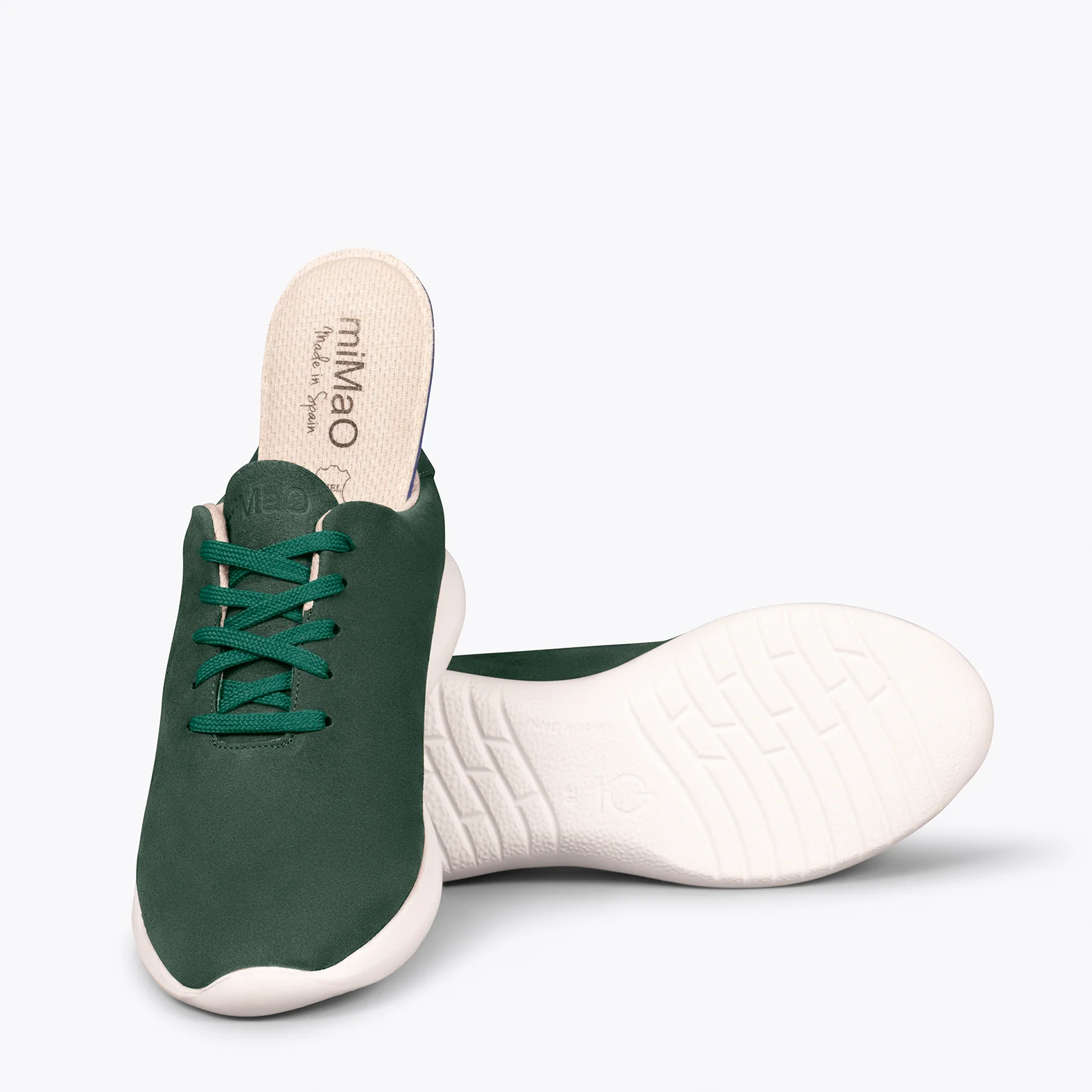 WALK – Zapatillas cómodas de mujer VERDE BOTELLA - Image 3