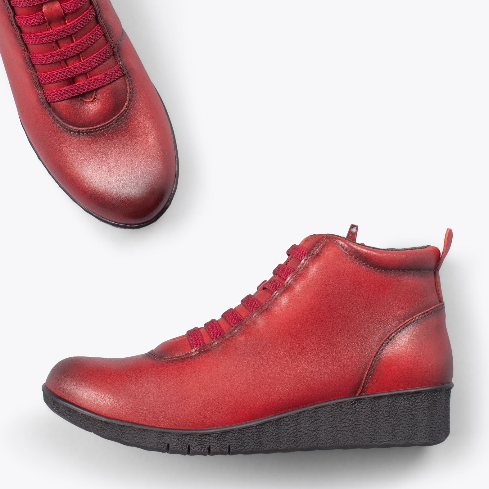 FLEXY - Zapatillas abotinadas ROJO - Image 3