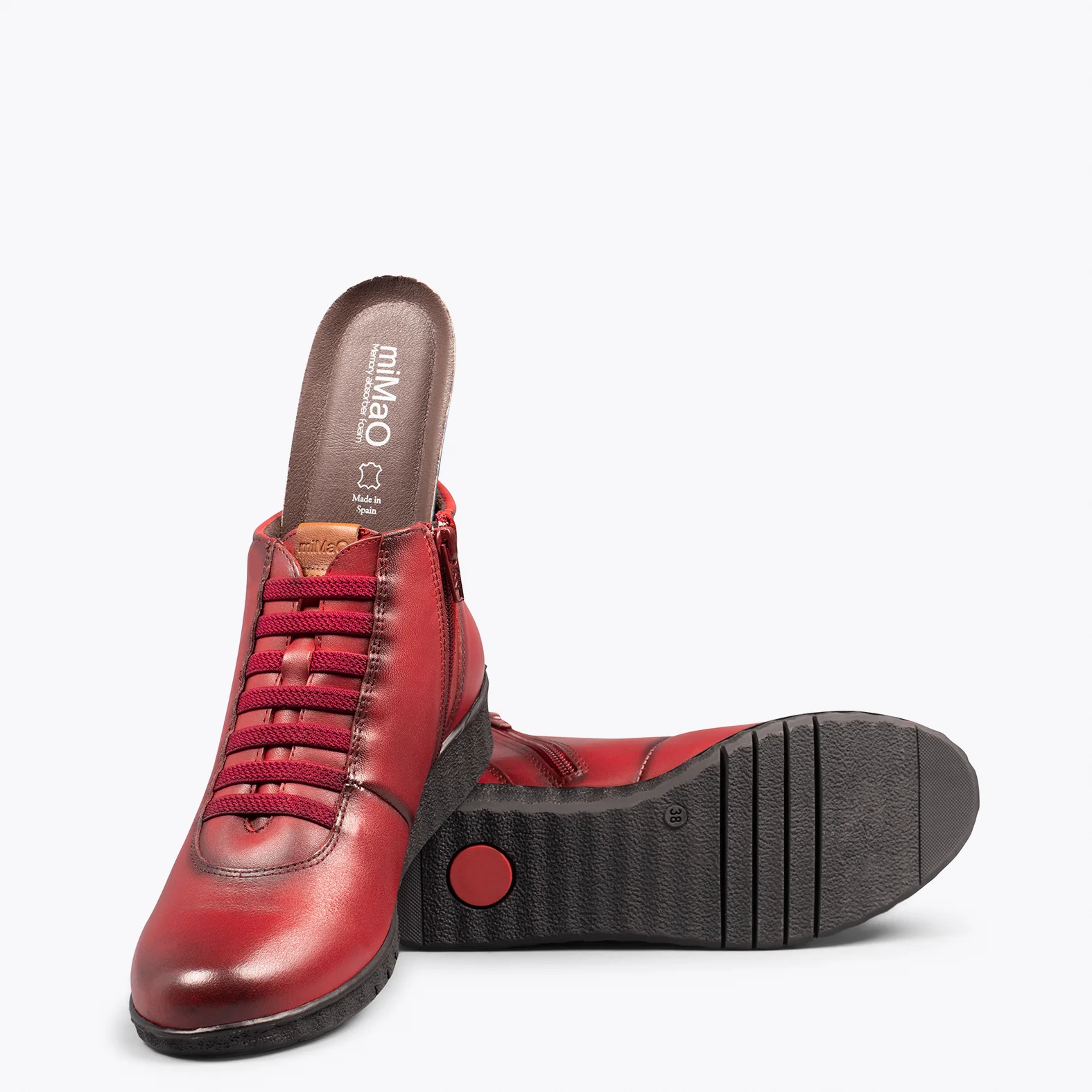 FLEXY - Zapatillas abotinadas ROJO - Image 4