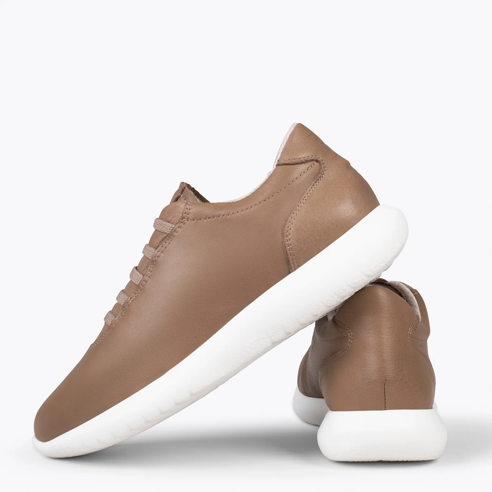 CHICAGO – Zapatillas elásticas sin cordones TAUPE - Image 4
