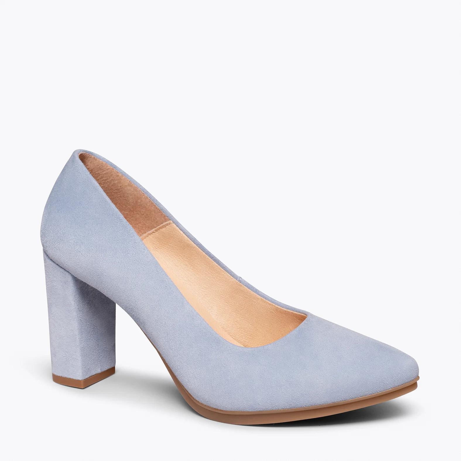URBAN – Zapatos de tacón alto de ante CELESTE - Image 2