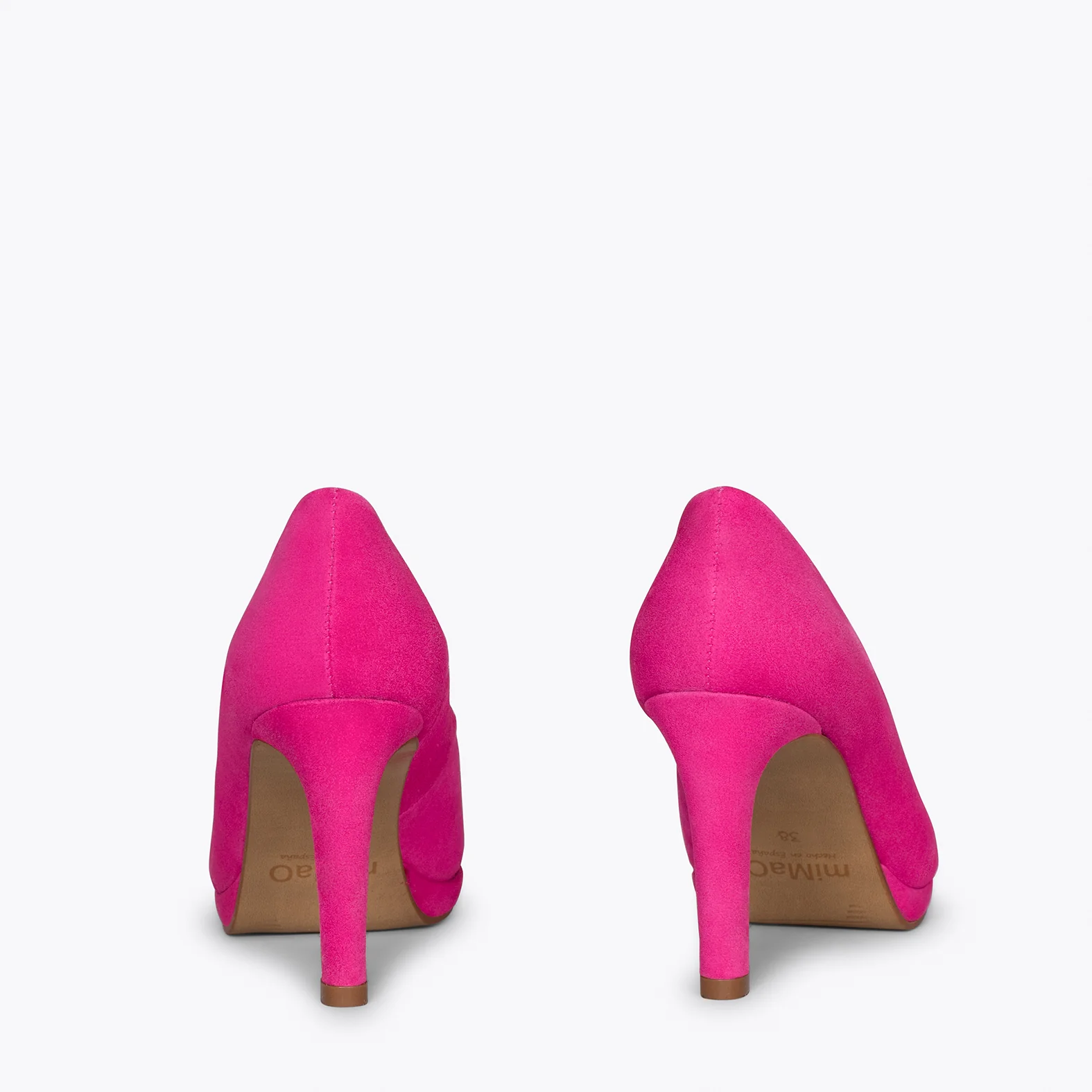 PLATAFORMA - Zapatos de tacón alto y plataforma FUCSIA - Image 4