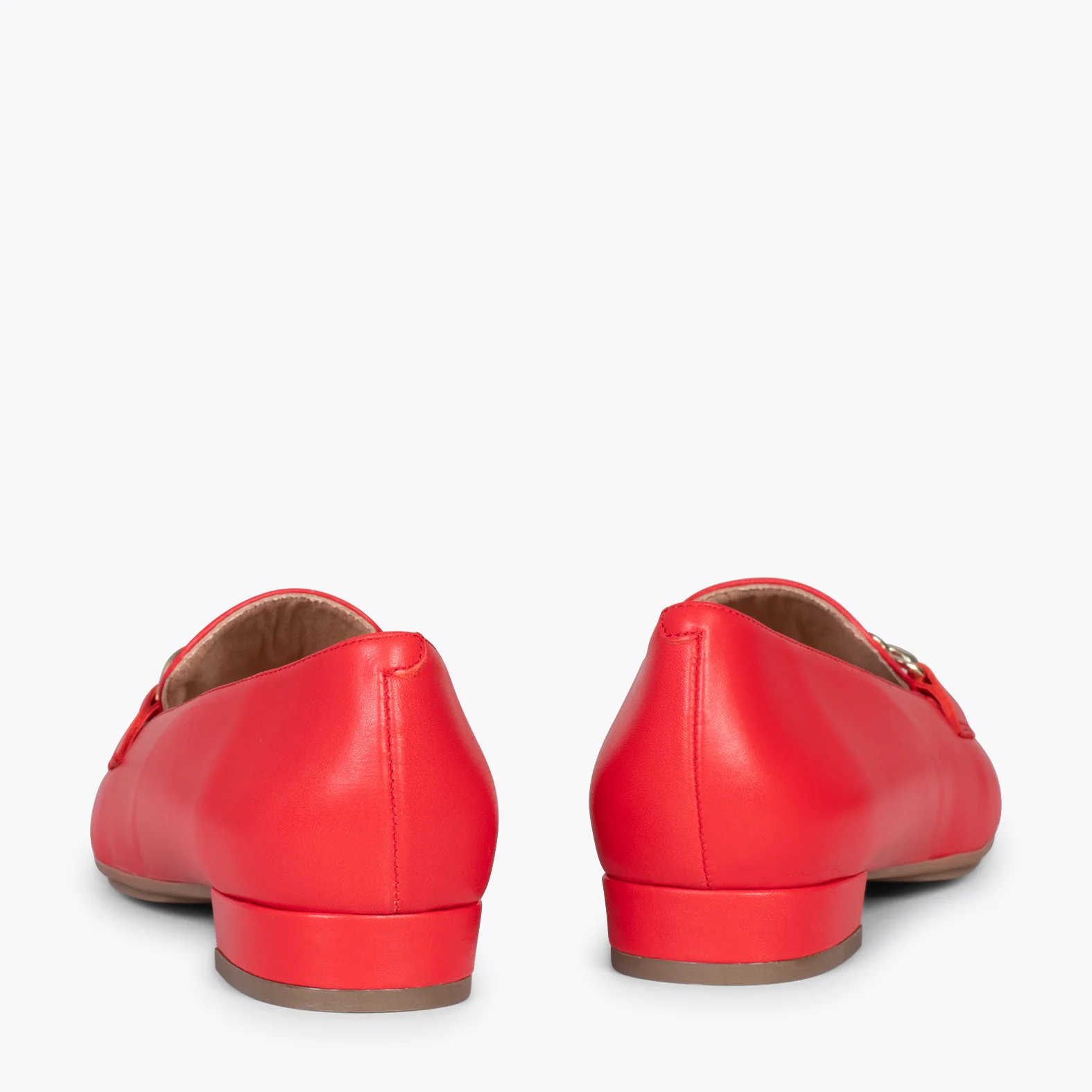 CHAIN - Mocasines planos de mujer ROJO - Image 4