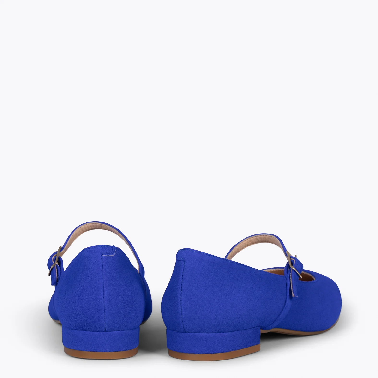 MERCEDITAS - Zapatos planos con hebilla AZUL ELÉCTRICO - Image 4