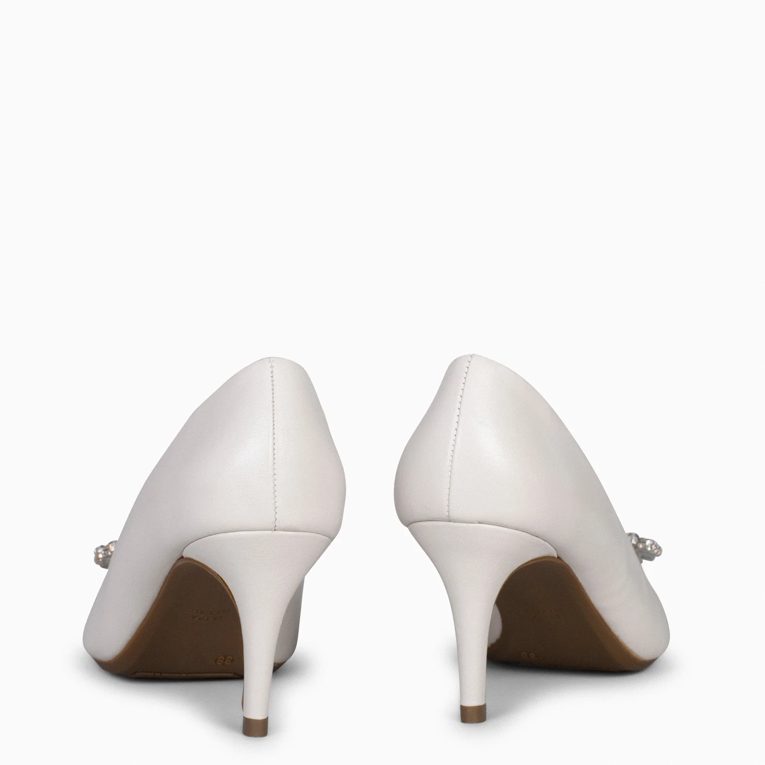 ELLA - Zapatos de tacón de aguja con adorno HUESO - Image 3