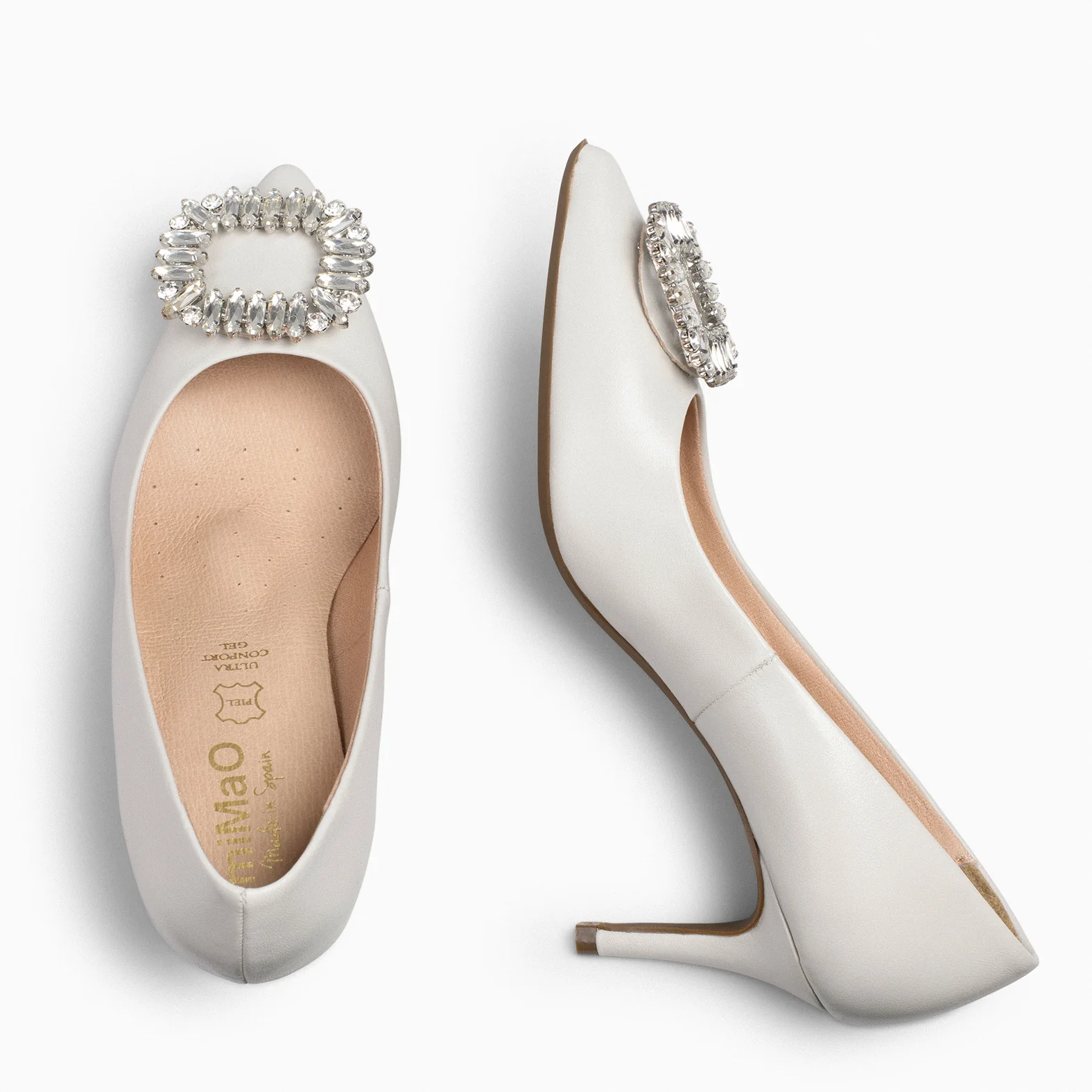 ELLA - Zapatos de tacón de aguja con adorno HUESO - Image 4