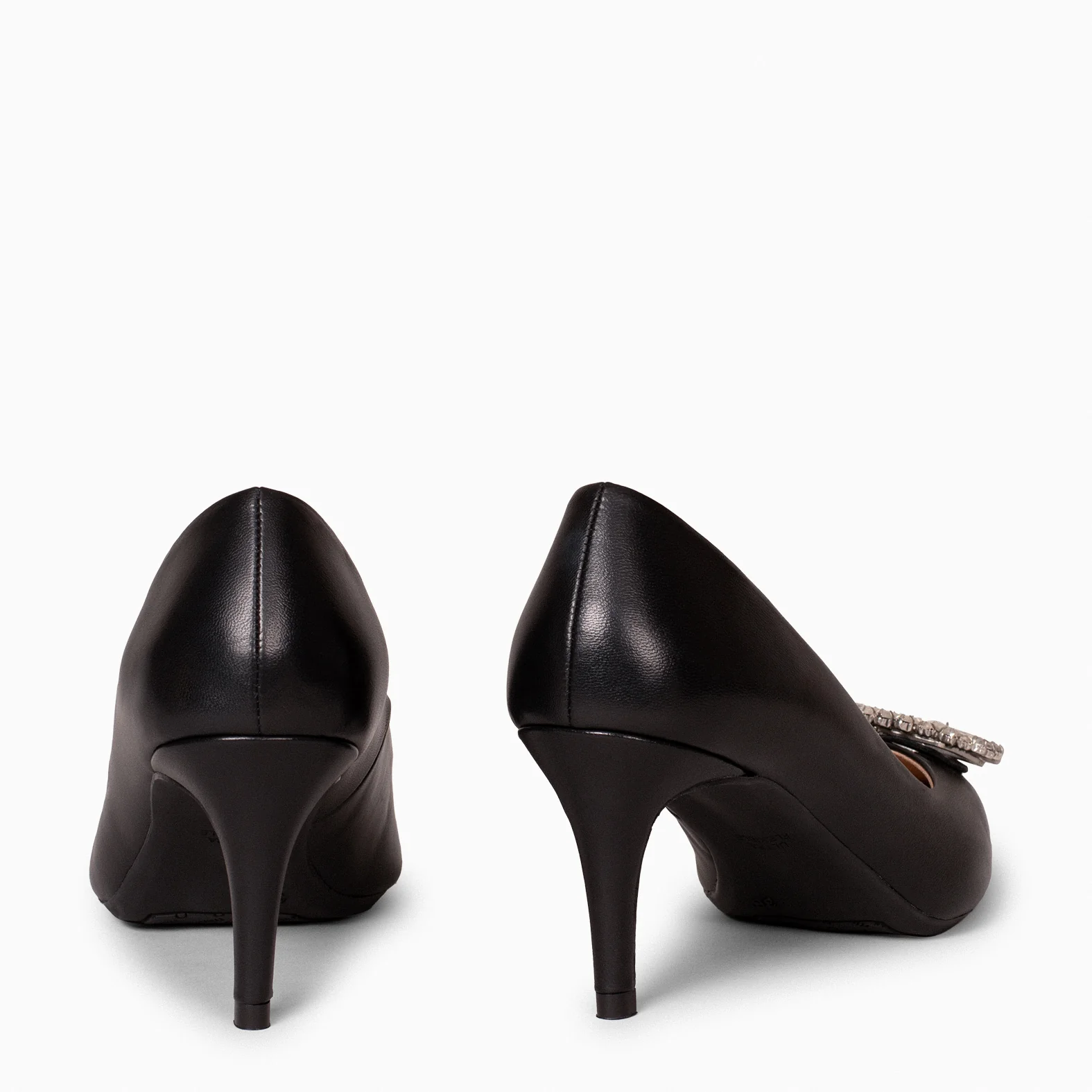 ELLA - Zapatos de tacón de aguja con adorno NEGRO - Image 3